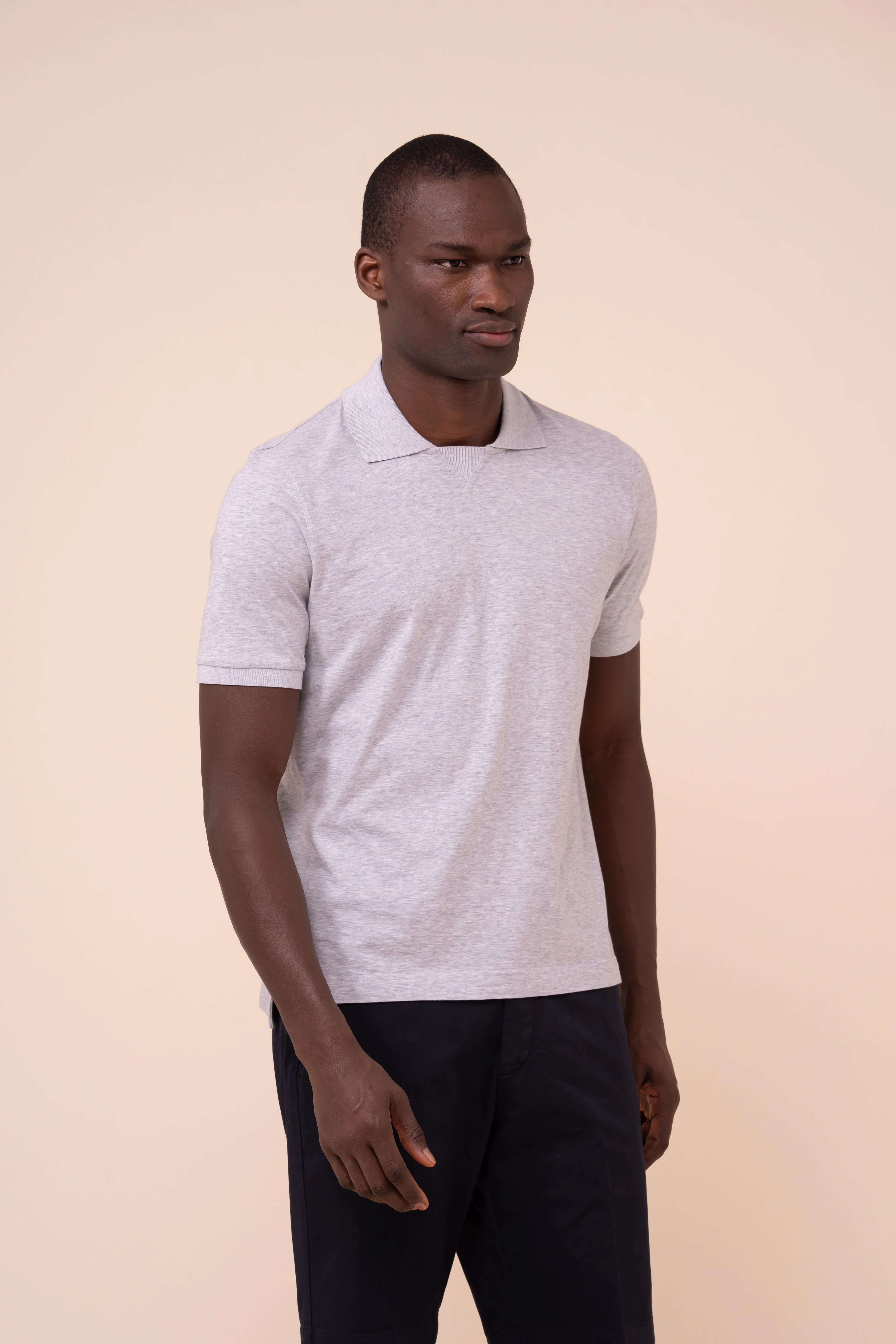 Alain Cotton Jersey Mélange Polo