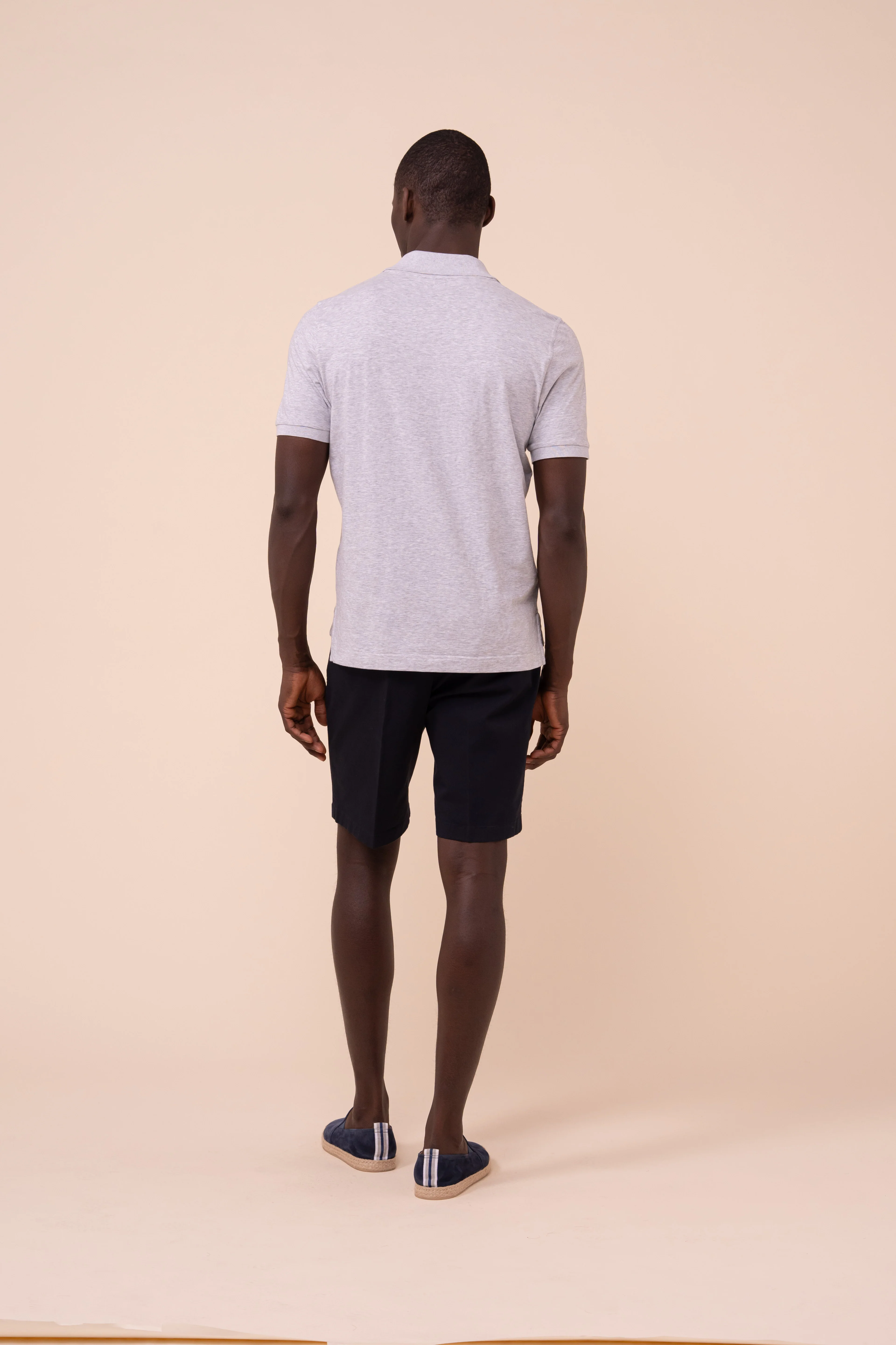 Alain Cotton Jersey Mélange Polo - Image 3