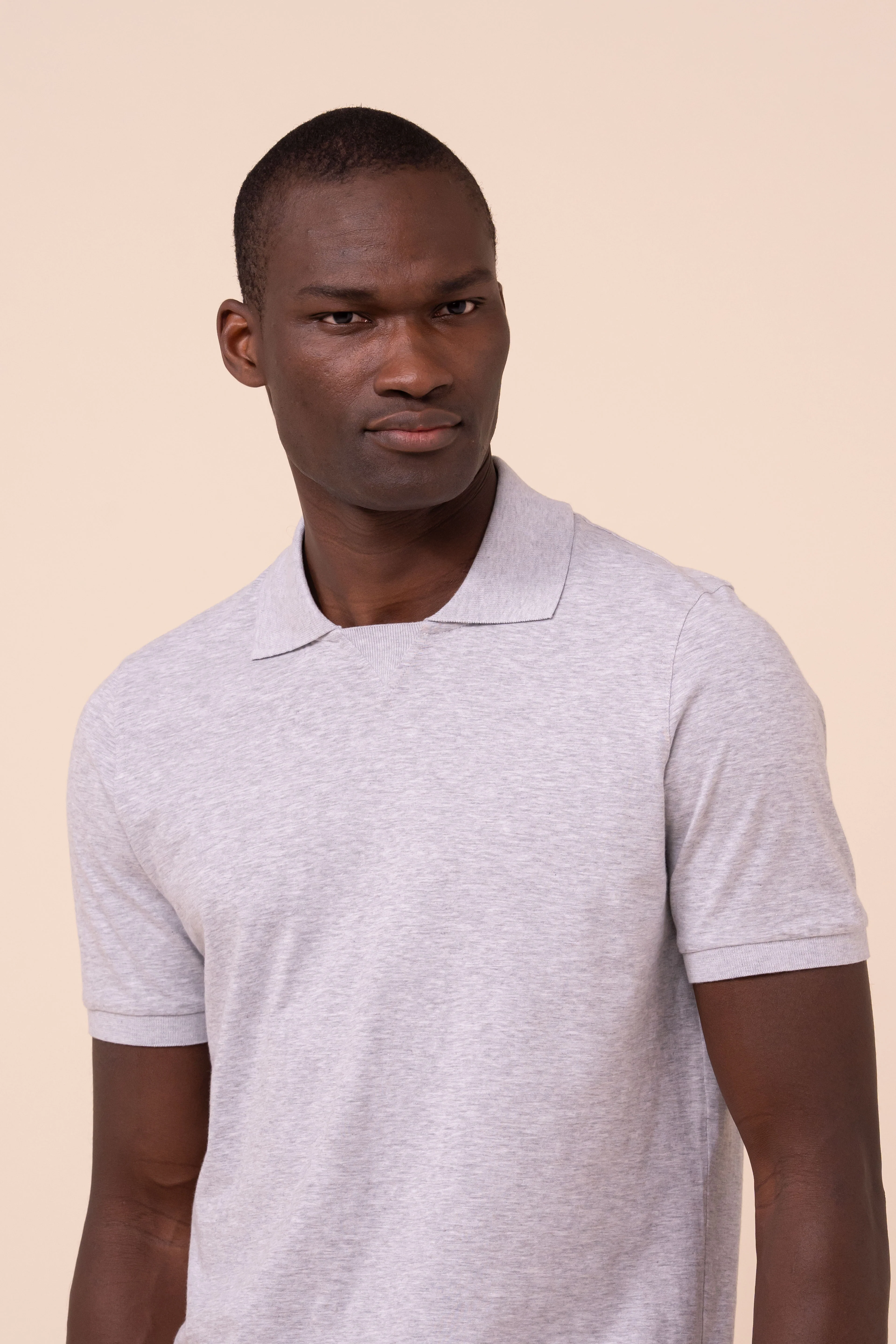 Alain Cotton Jersey Mélange Polo - Image 4