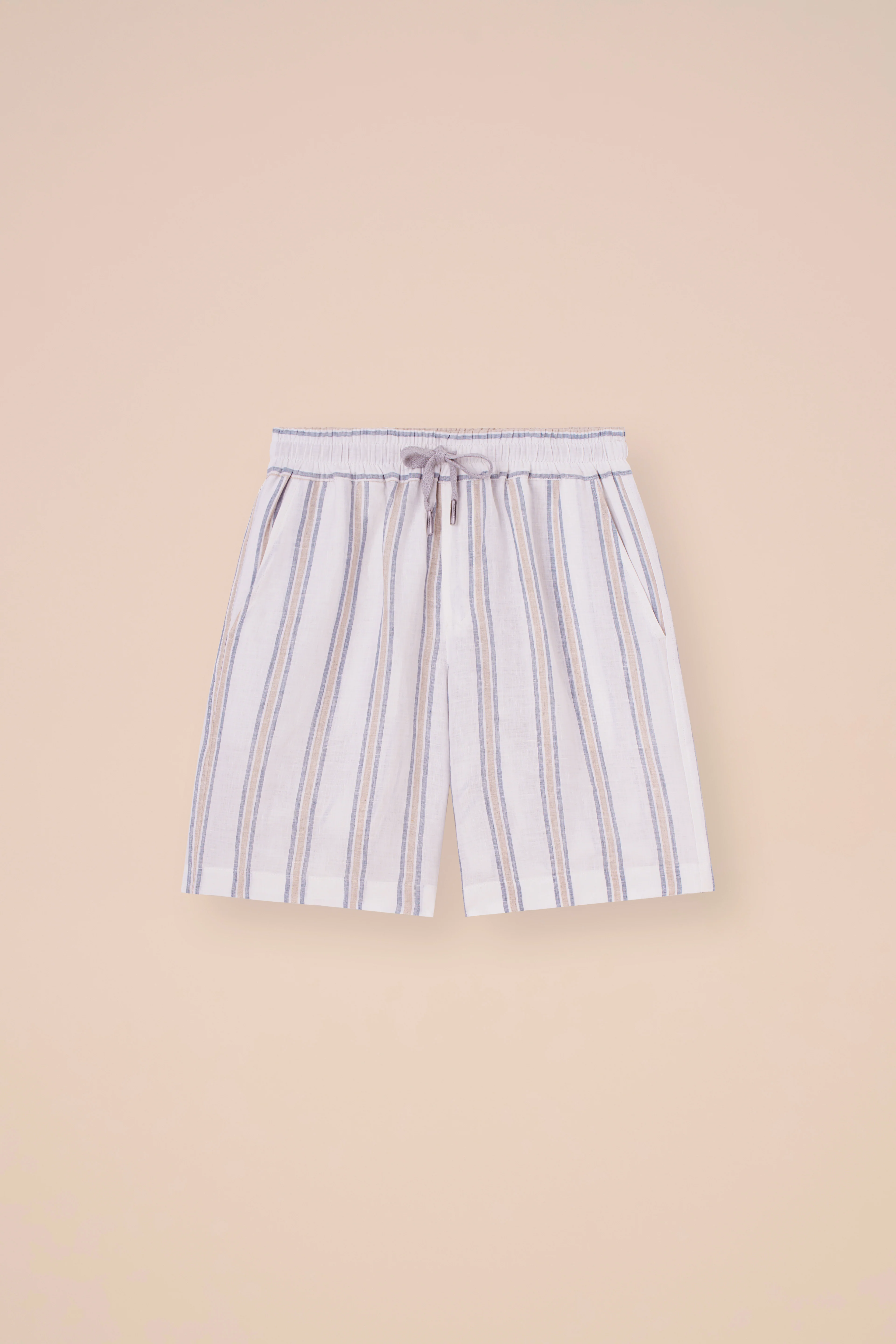 Alfa Miami Linen Striped Shorts - Image 5