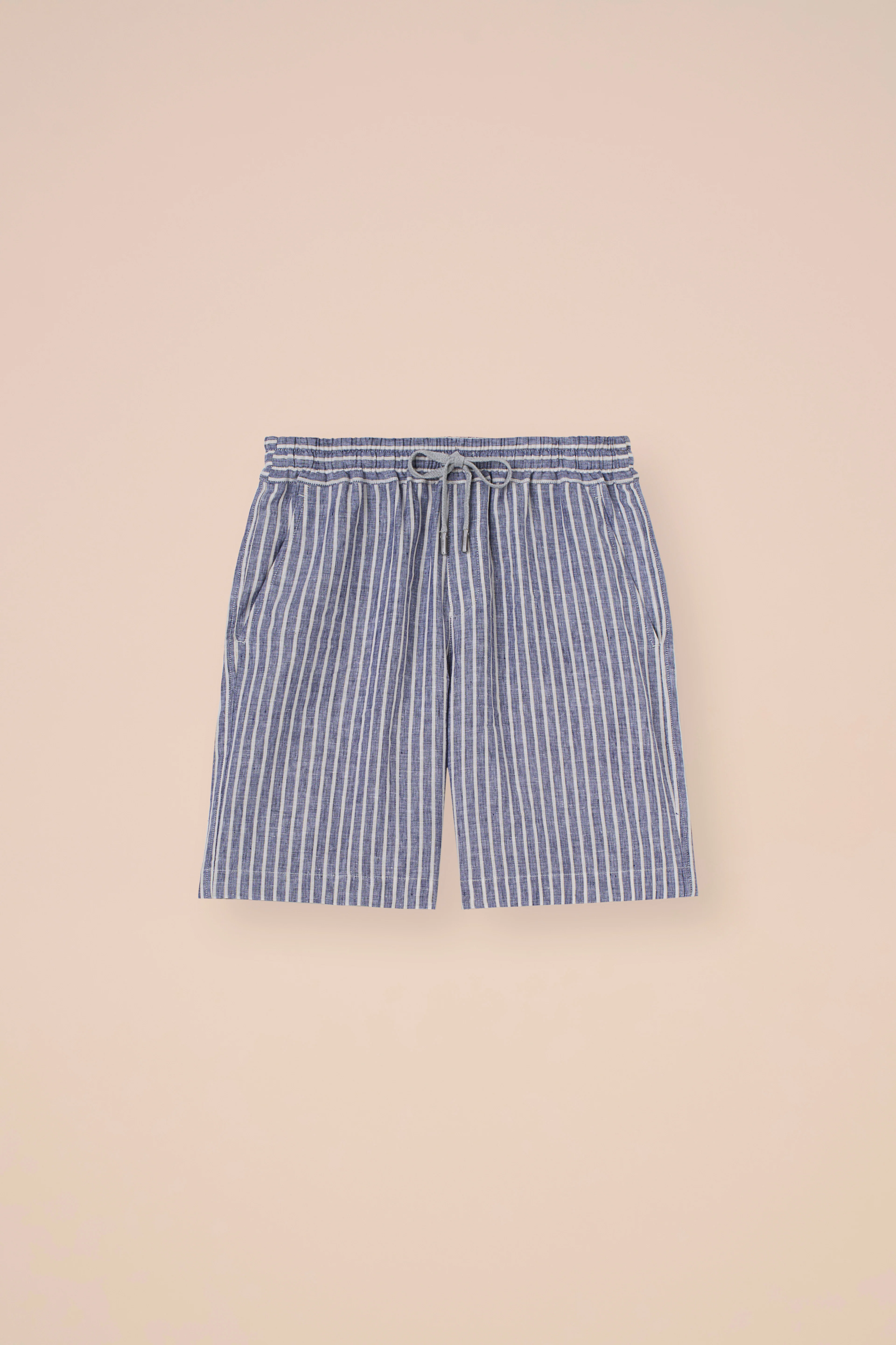 Alfa Linen Striped Shorts - Image 5