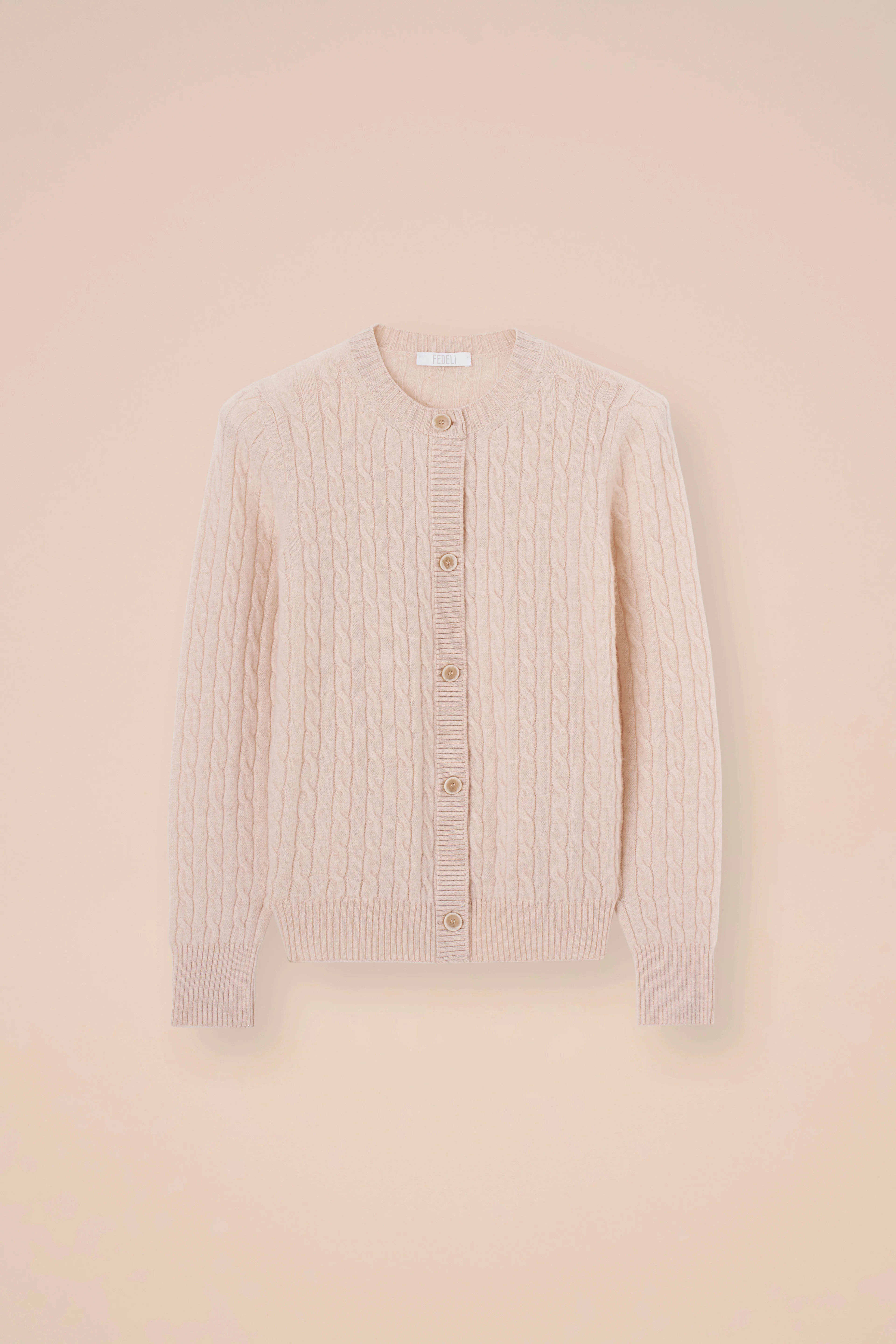 Alma Persia Cashmere Cable Cardigan - Image 7
