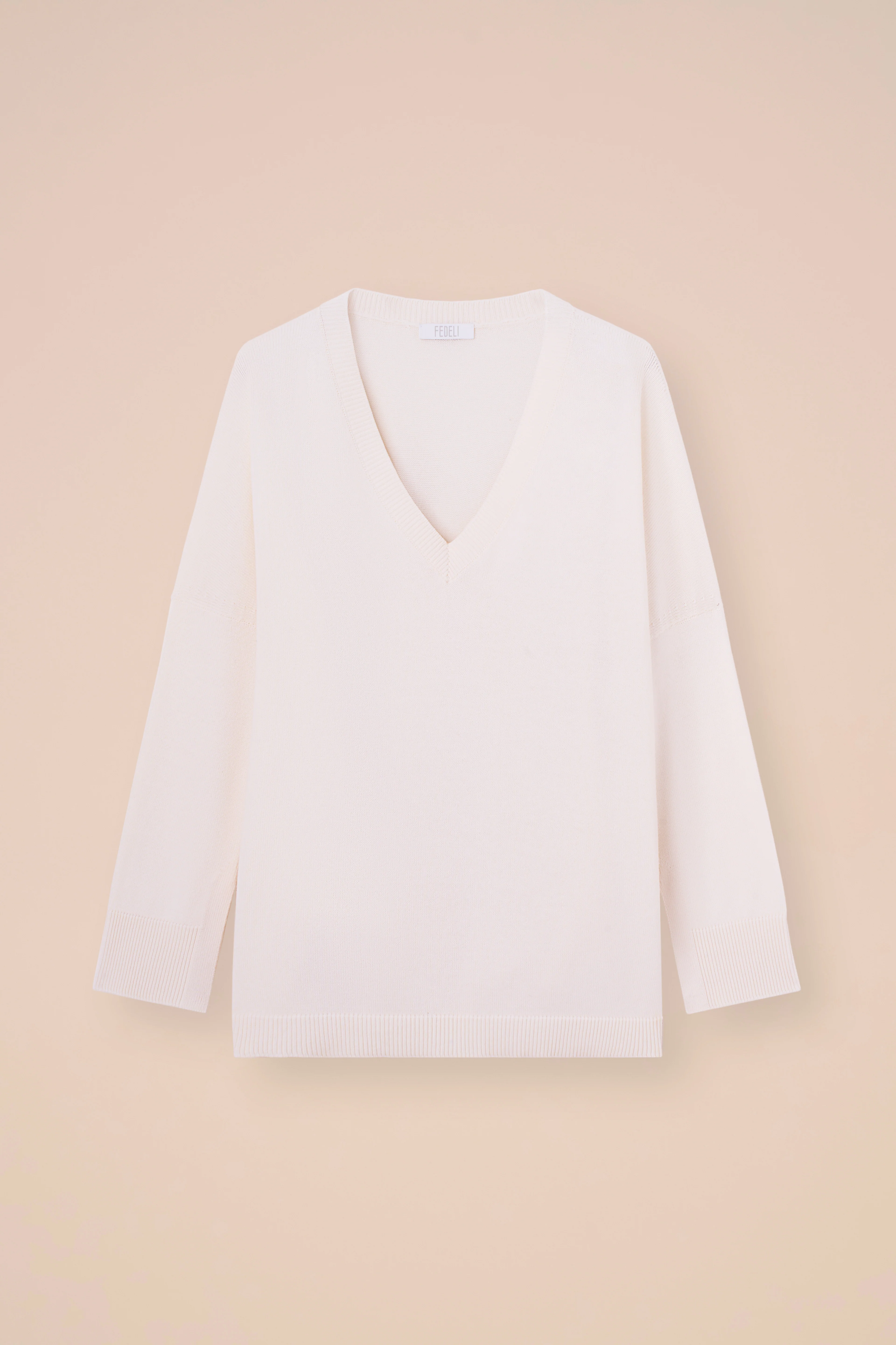 Andy Cotton and Cashmere V-Neck Sweater - Image 5
