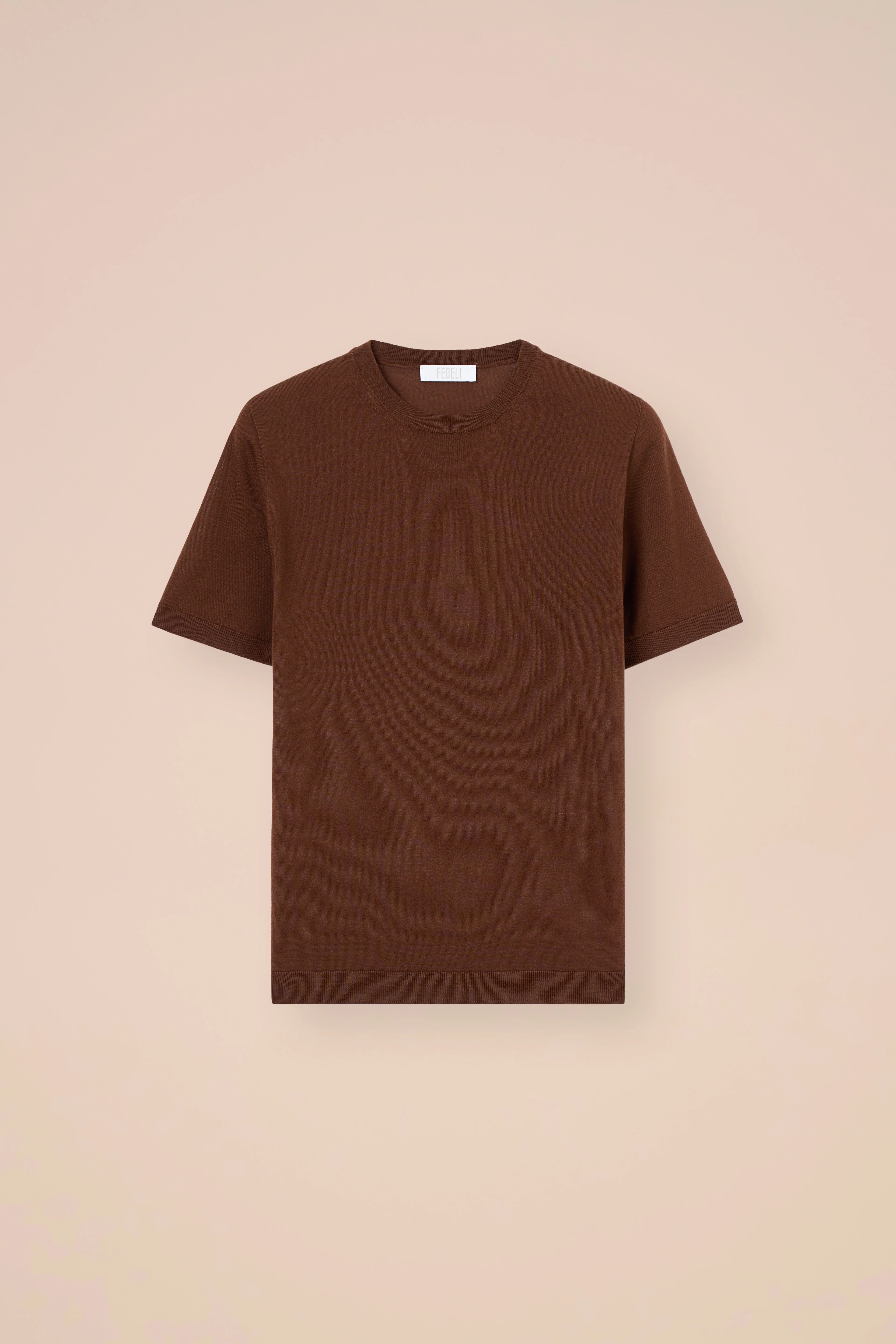Argentina Pearly Cashmere-Silk Short Sleeve Crewneck - Image 5