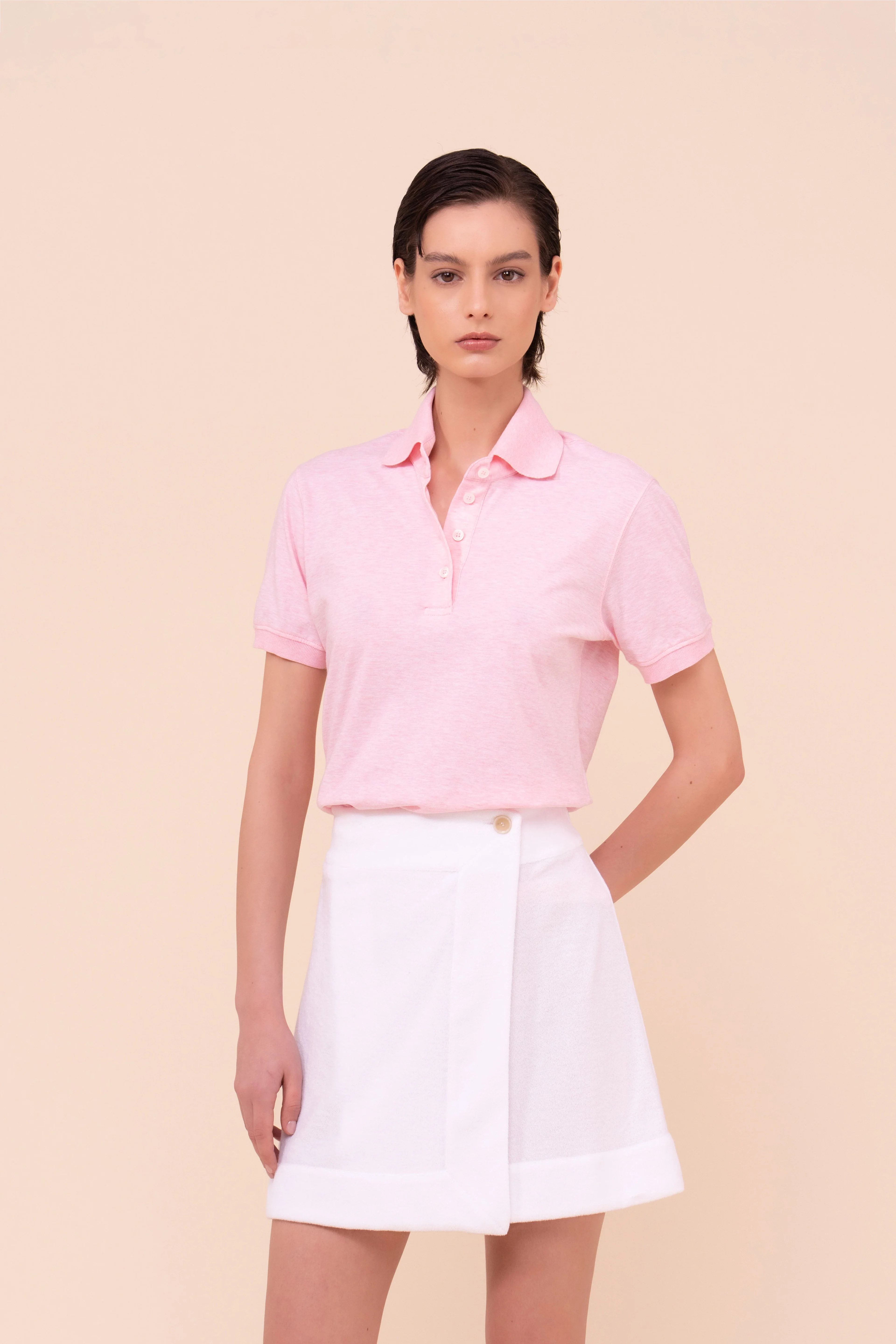 Bellini Cotton Jersey Mélange Polo