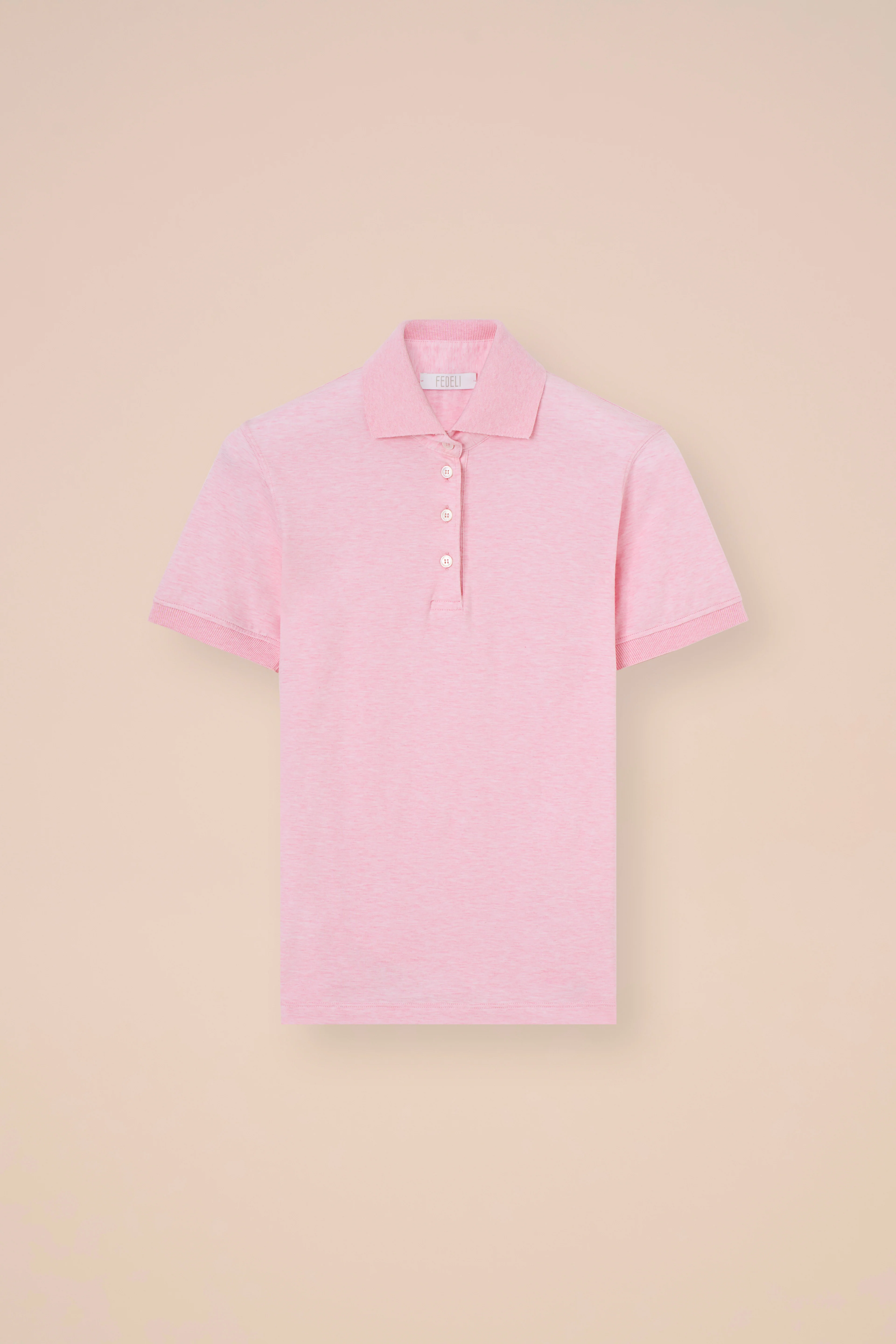 Bellini Cotton Jersey Mélange Polo - Image 5