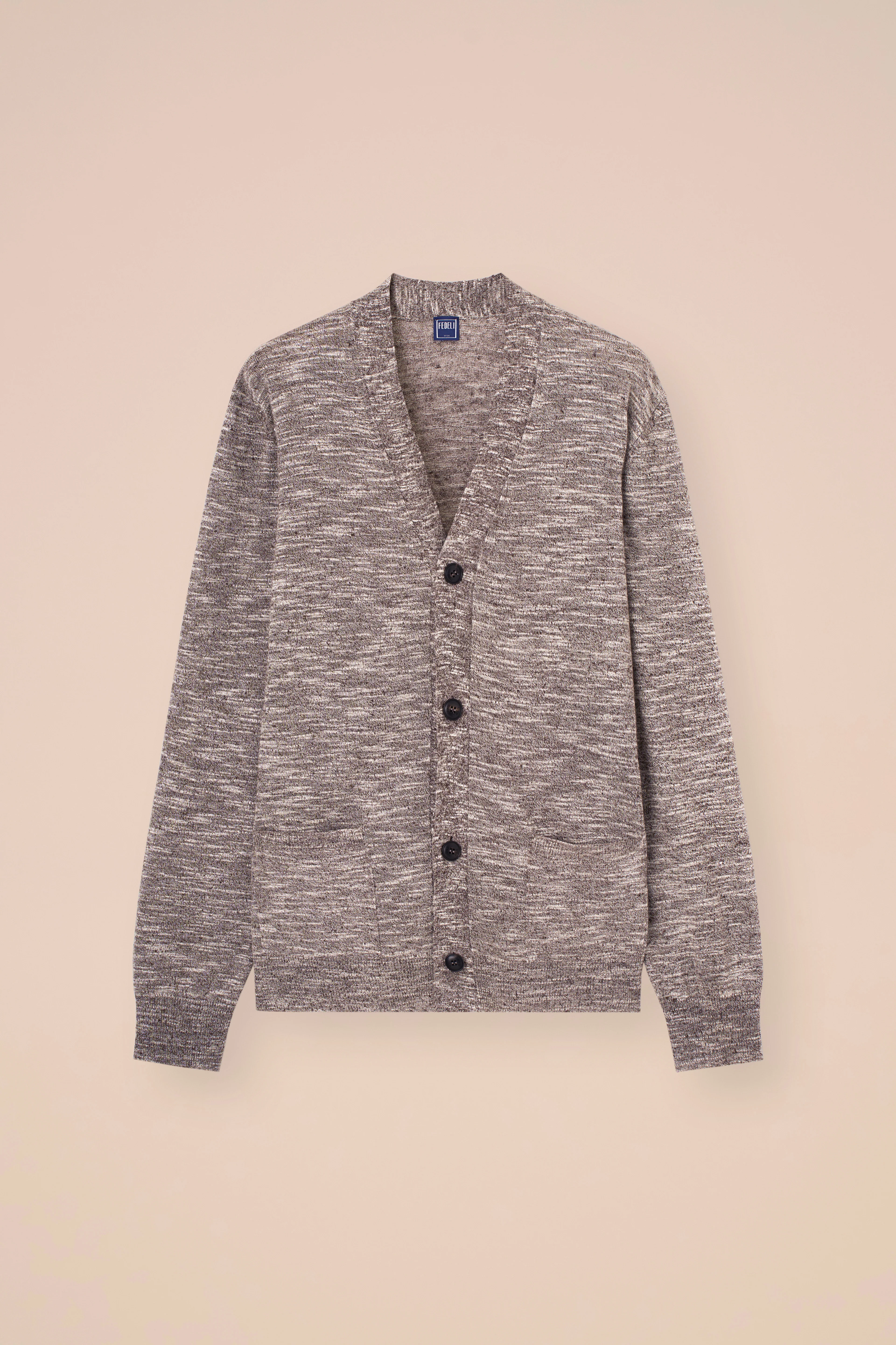 Bretone Linen and Silk Buttoned Cardigan - Image 5