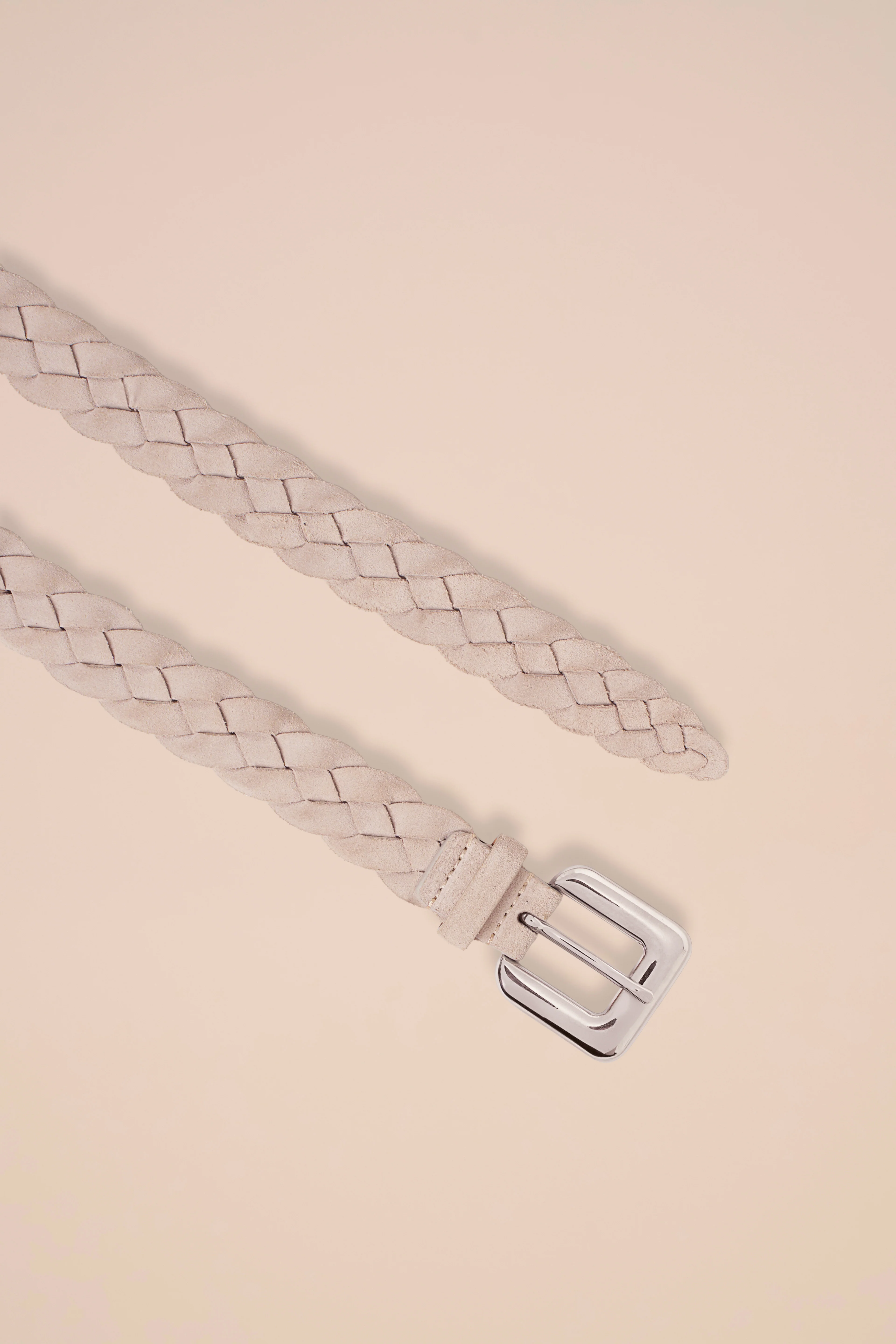 Treccia Suede and Nappa Braided Belt - Reversible - Image 3