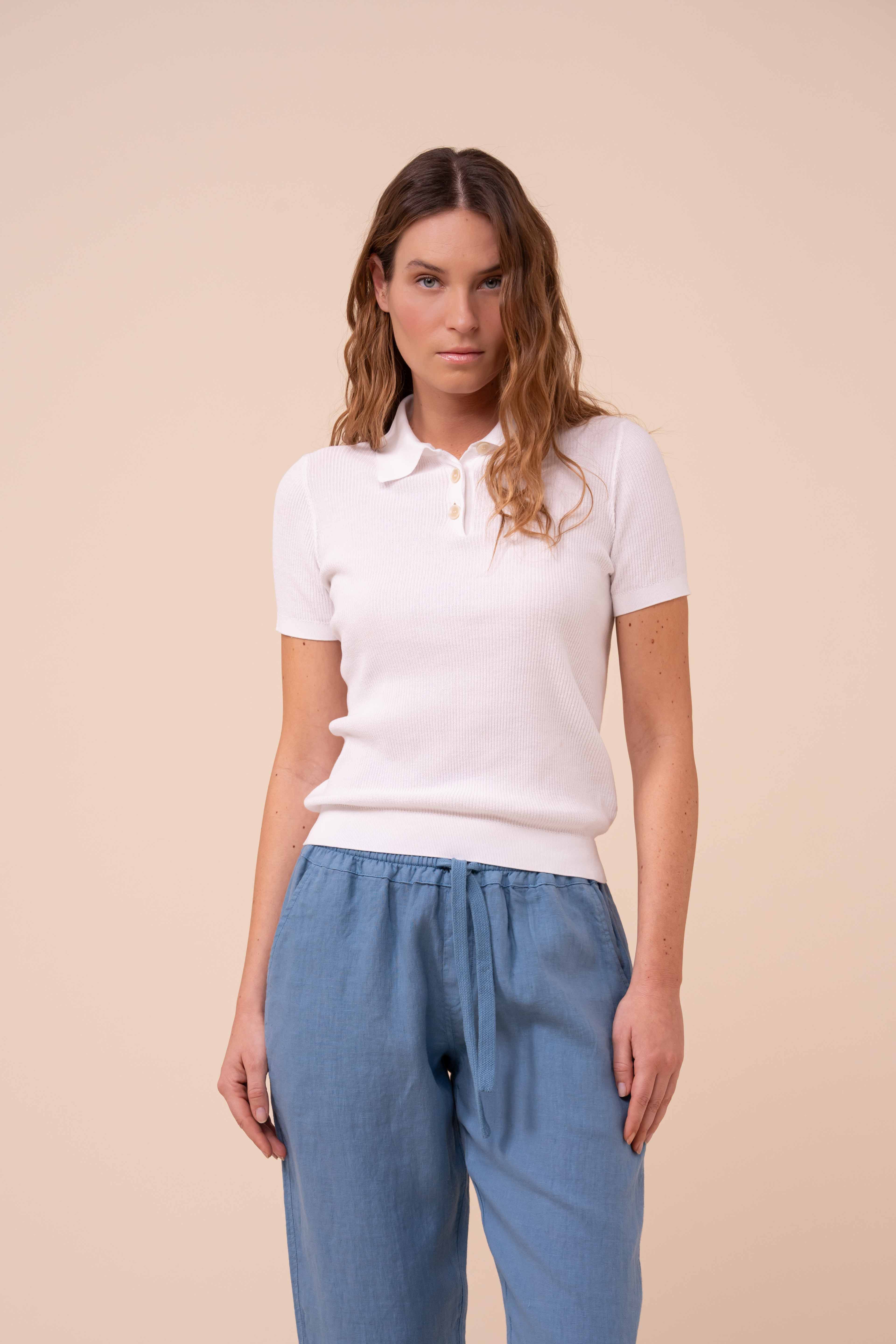 Caravaggio Dusty Cotton Knit Polo