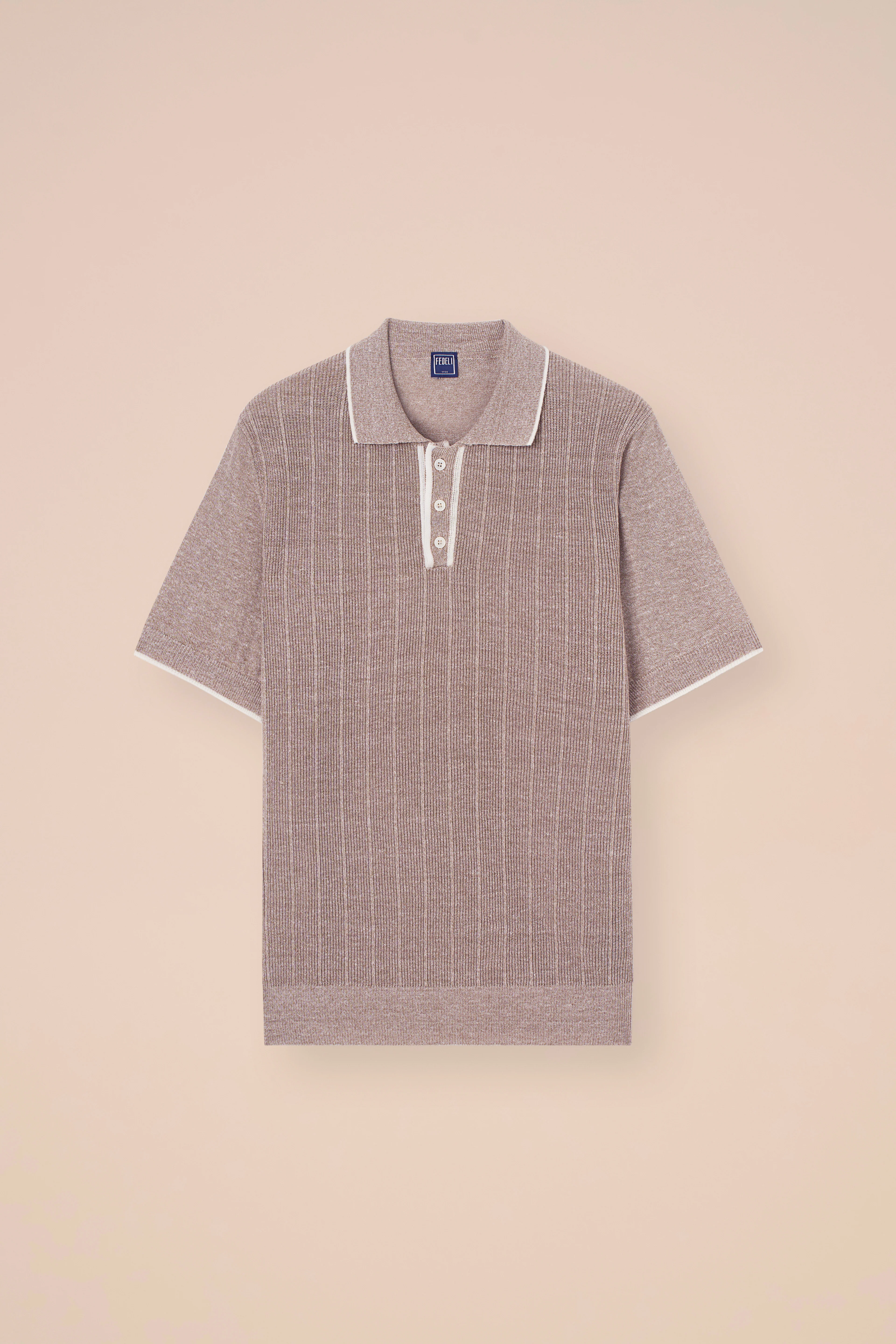 Dodo Cotton and Linen Ribbed Polo - Image 5