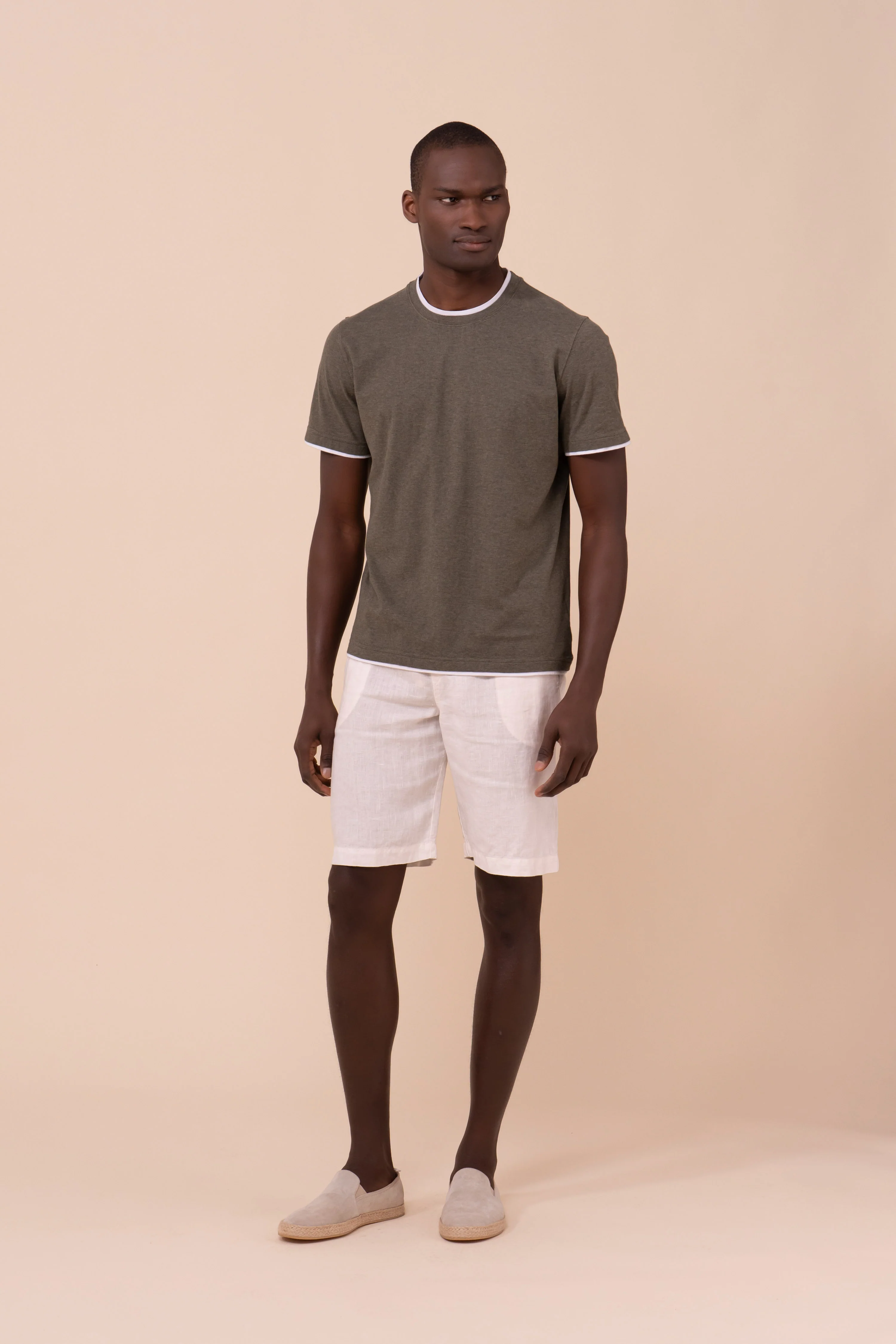 Duo Cotton Jersey Mèlange T-shirt - Image 2