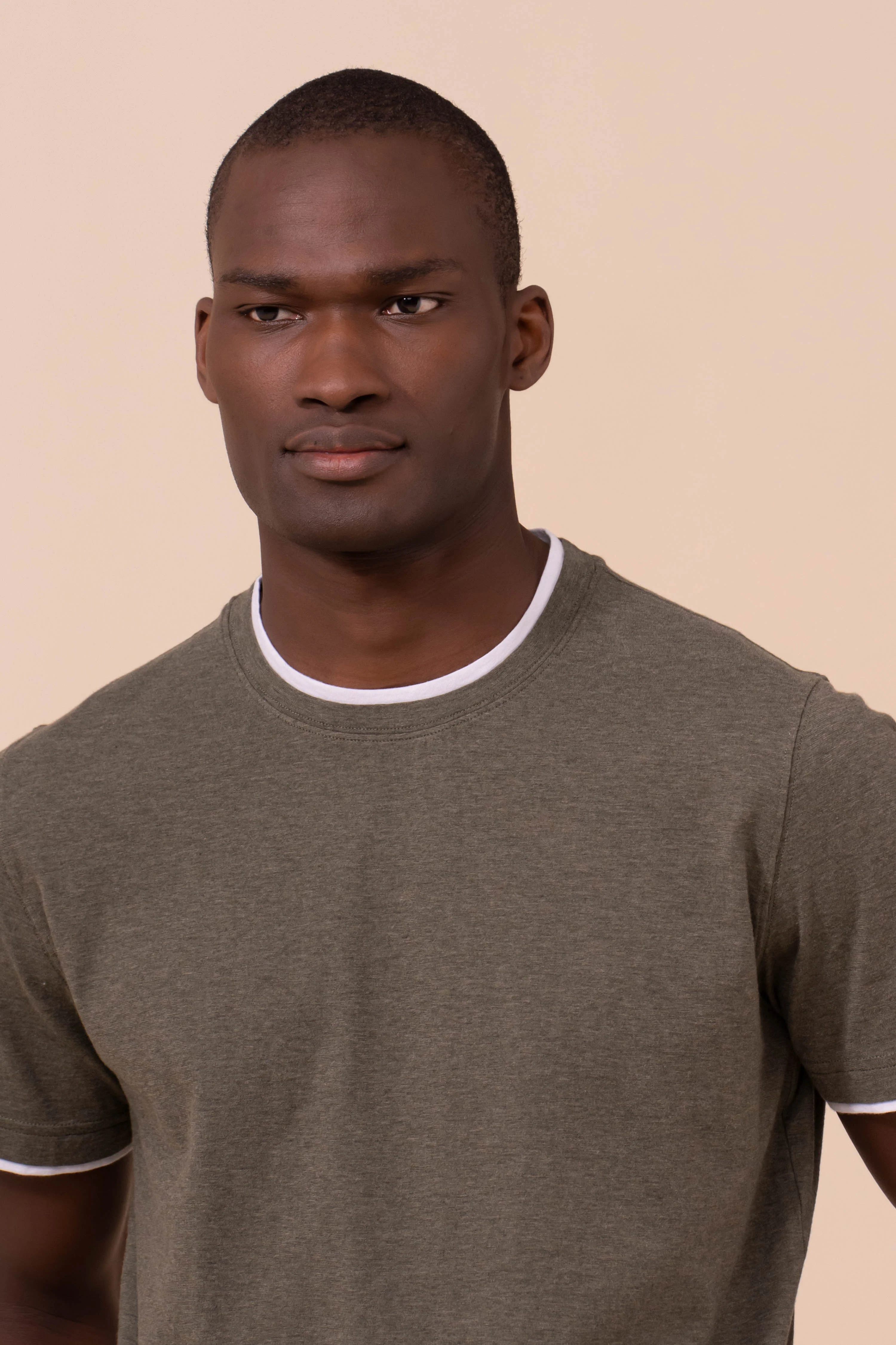 Duo Cotton Jersey Mèlange T-shirt - Image 4