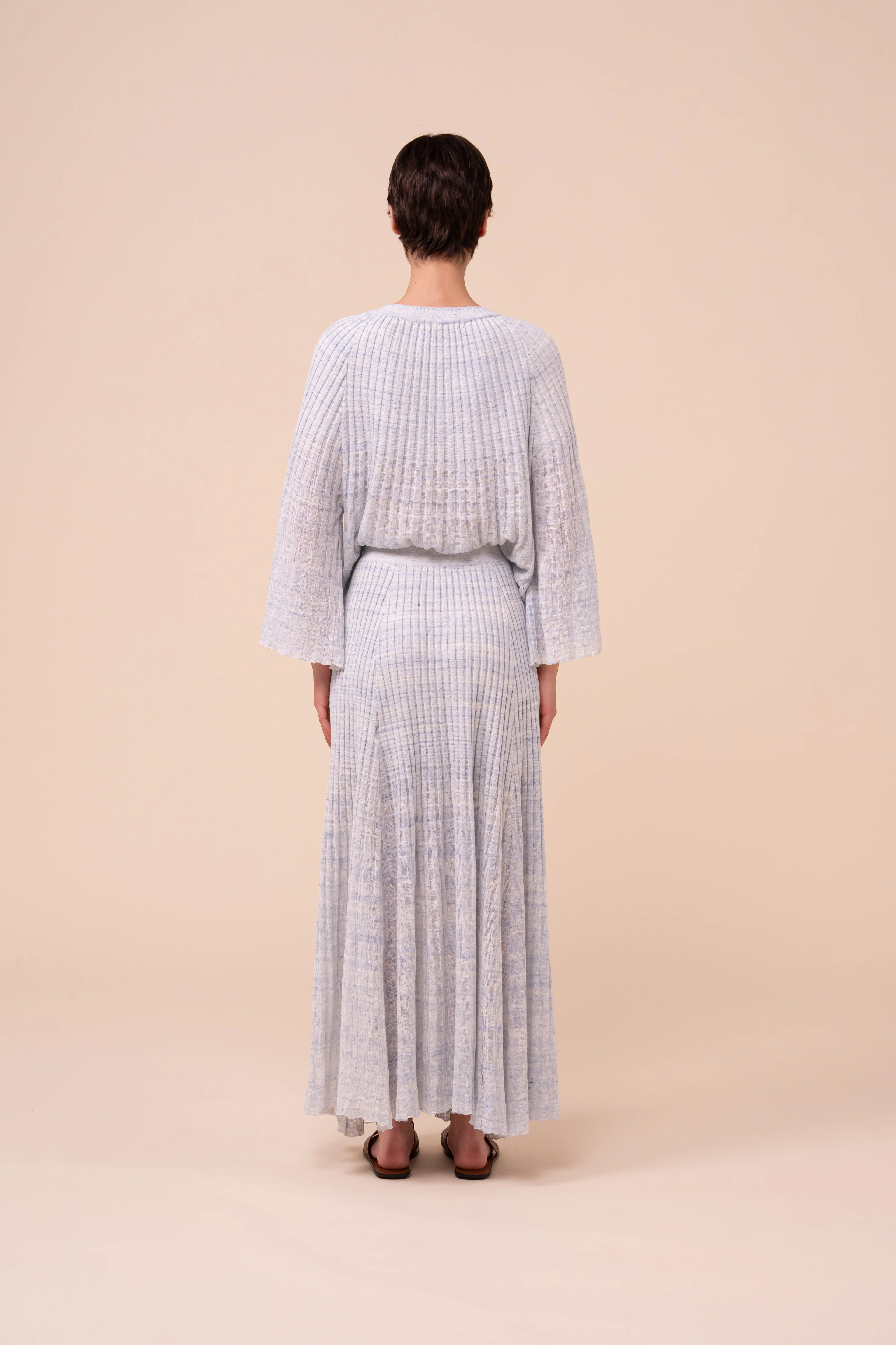 Ellen Cairo Ribbed Knit Skirt - Image 3