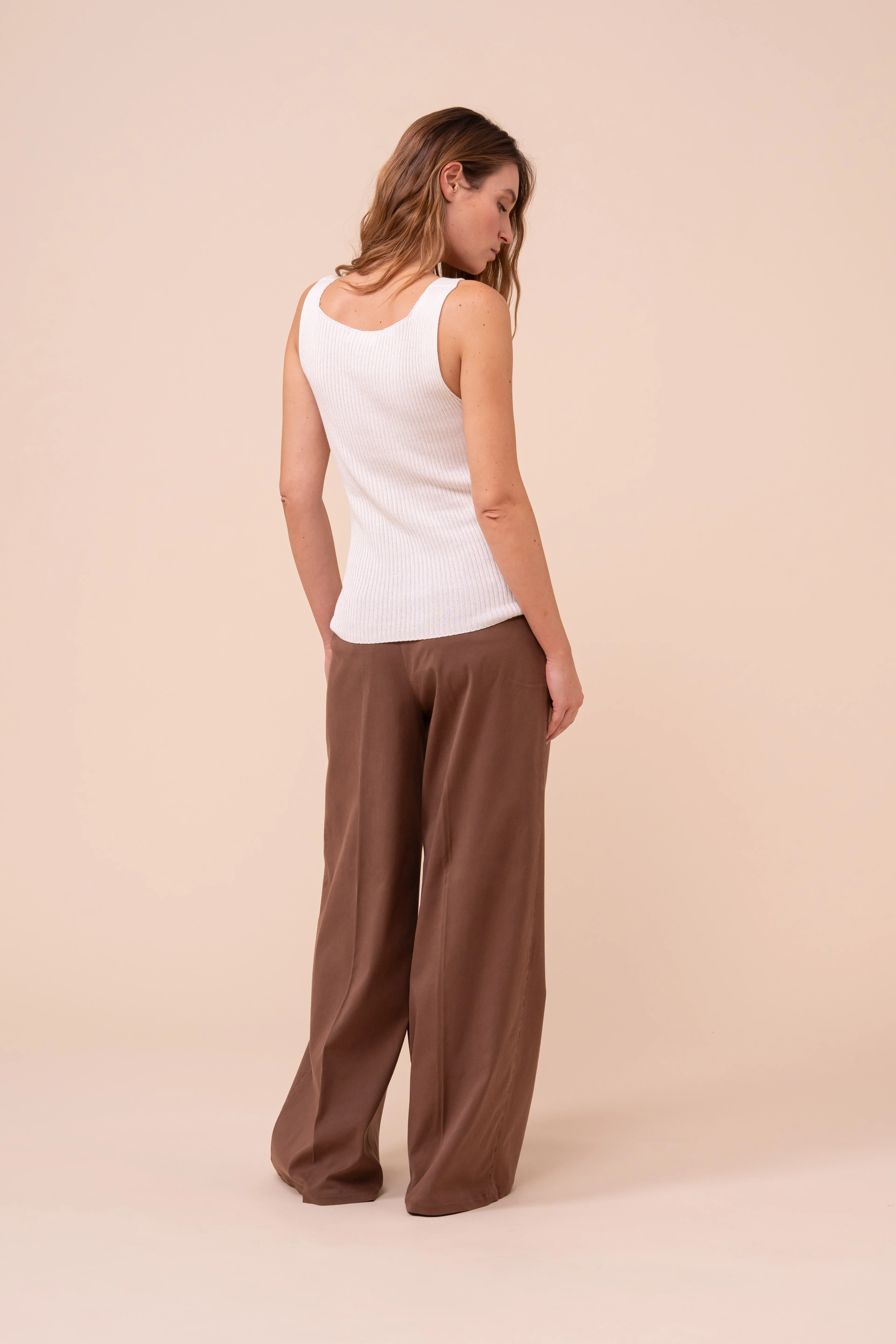 Gam Tile Cotton Blend Sleveless Top - Image 3