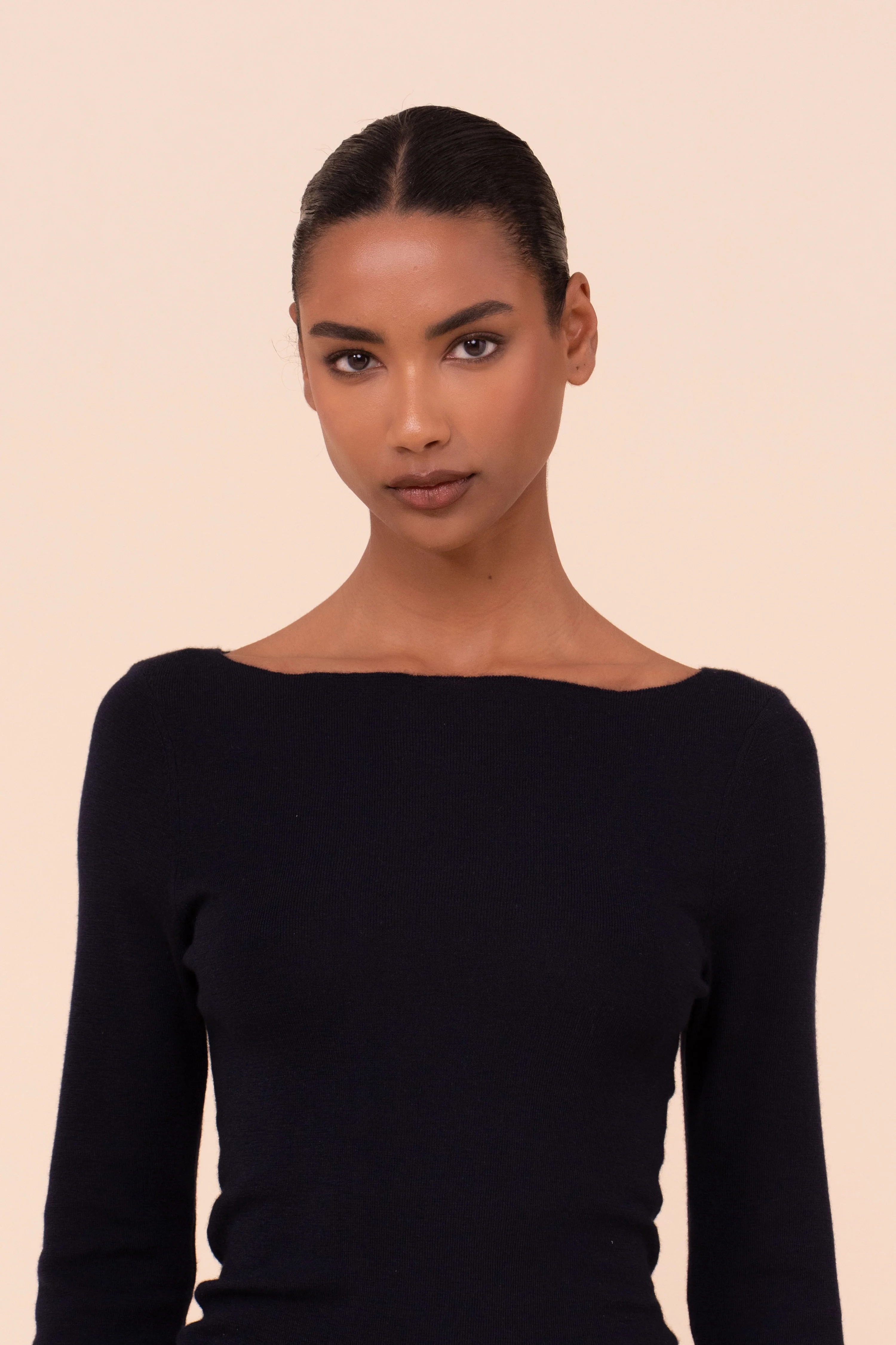 Haring Pearly Cashmere-Silk Boatneck Sweater - Image 4