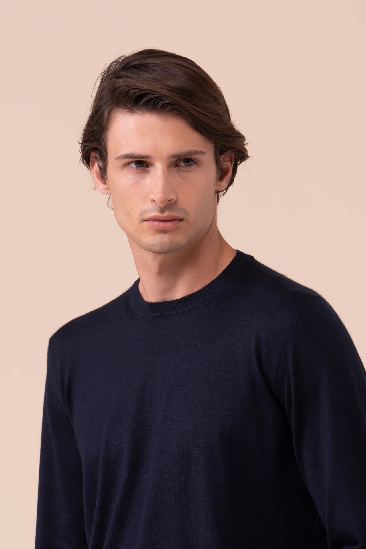 Argentina Cashmere Silk Crewneck in iconic colors - Image 4