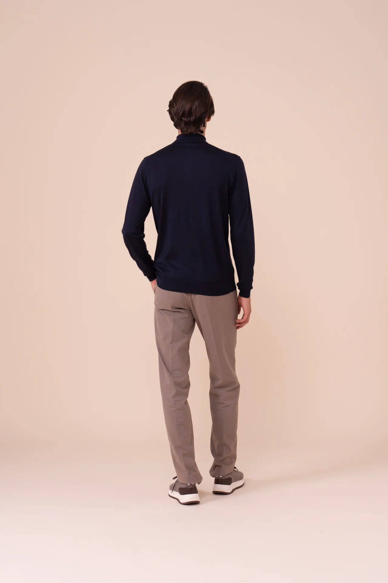 Sportman Cashmere Silk Knit Polo in iconic colors - Image 3