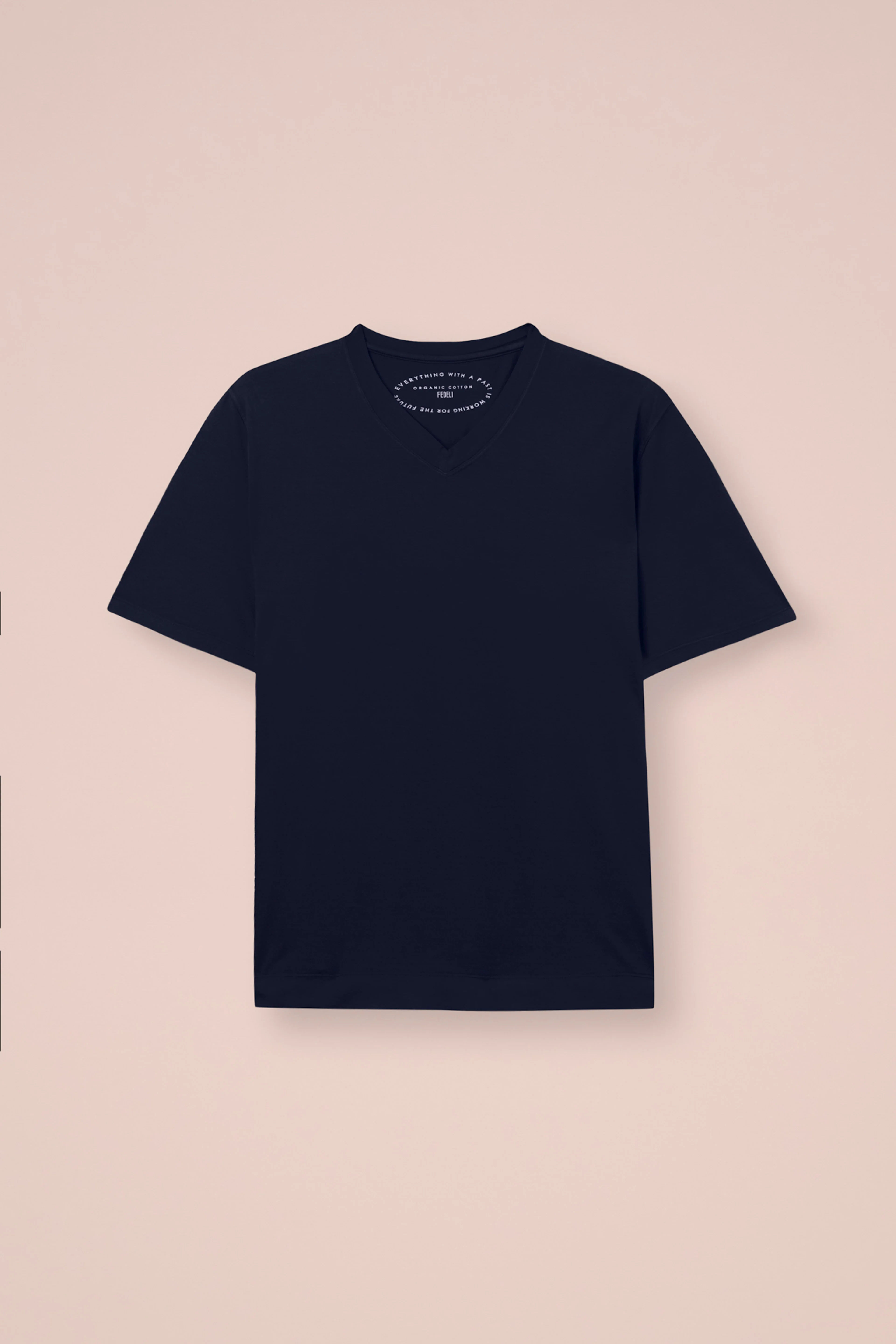 Nizza Organic Cotton V-neck T-shirt in iconic colors - Image 6