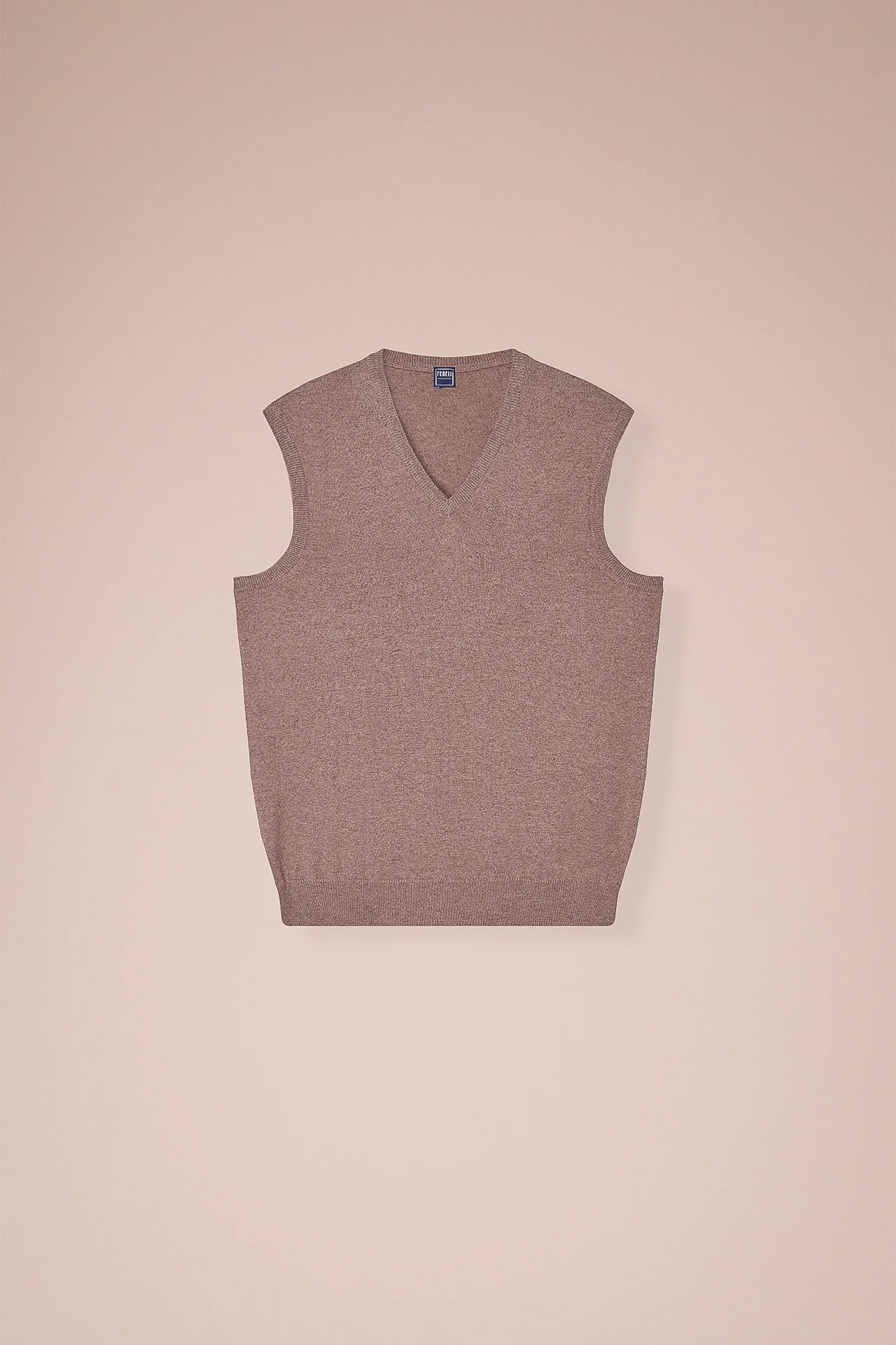 Sleeveless Cashmere V-neck Vest in iconic colors - Image 5