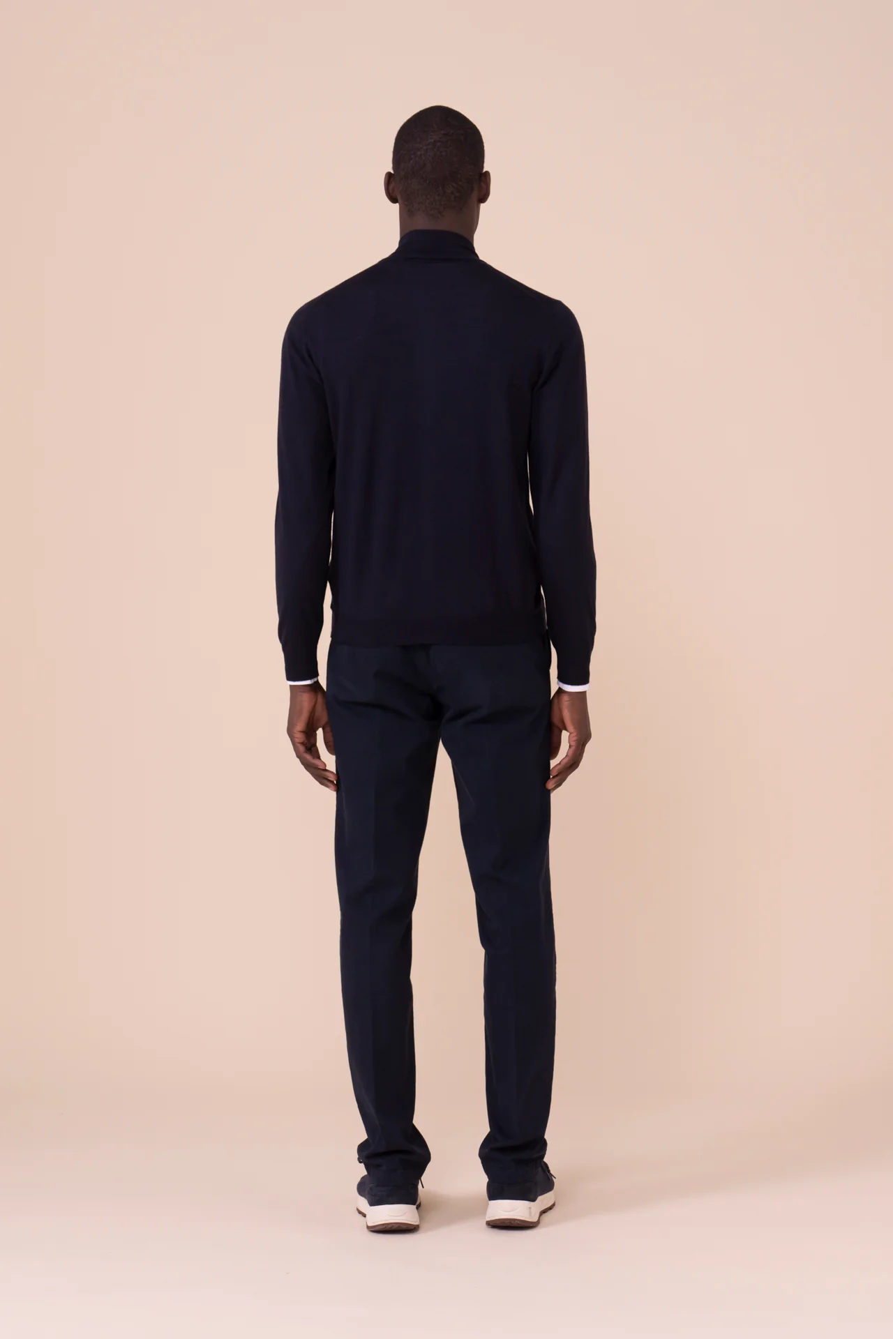 Favonio Superfine Wool Full-zip Sweater in iconic colors - Image 3