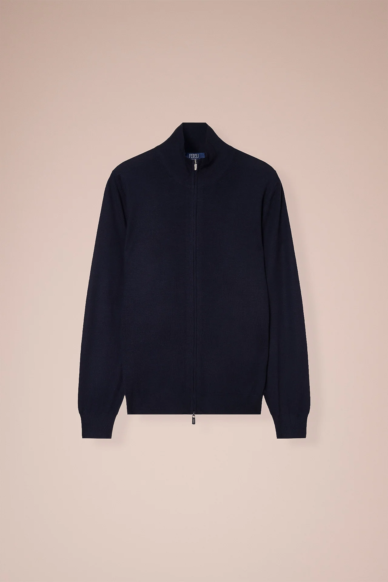 Favonio Superfine Wool Full-zip Sweater in iconic colors - Image 5