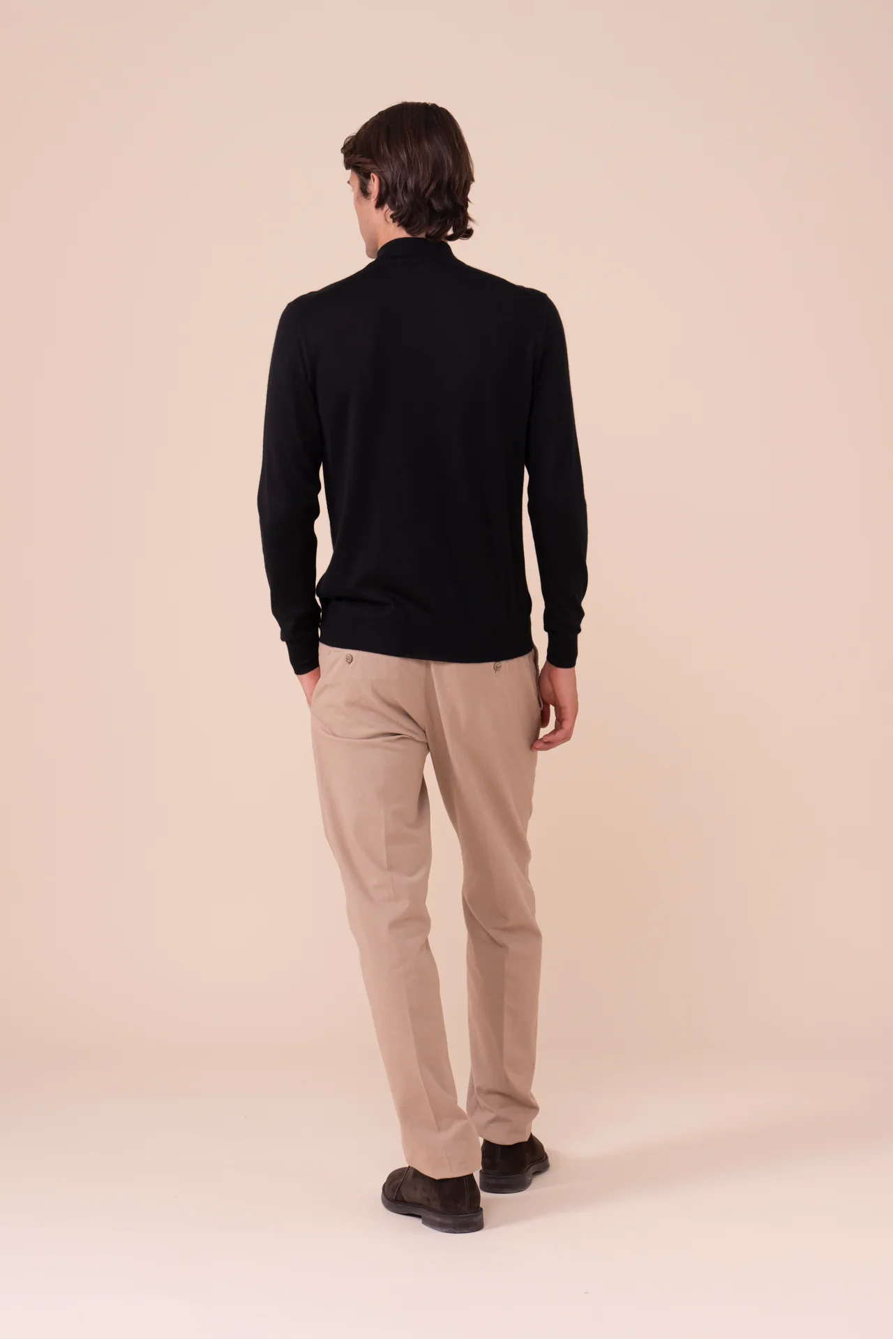 Derby Special Cashmere Silk Mock Neck in iconic colors - Image 3