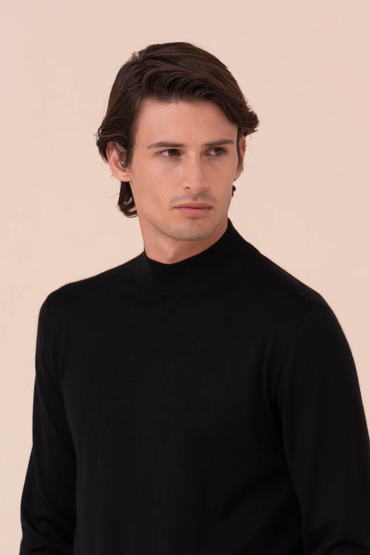 Derby Special Cashmere Silk Mock Neck in iconic colors - Image 4
