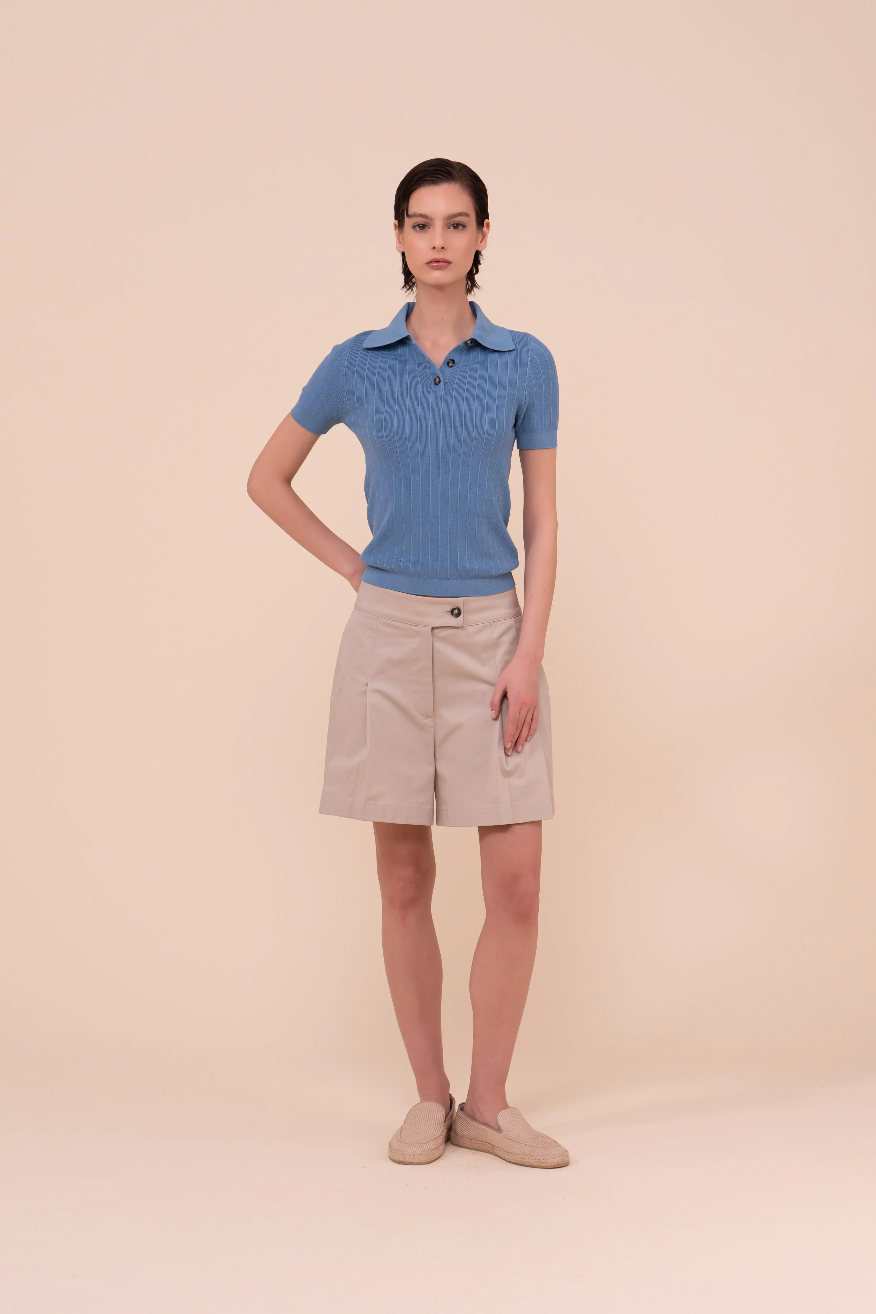 Koons Dusty Cotton Knit Polo - Image 2