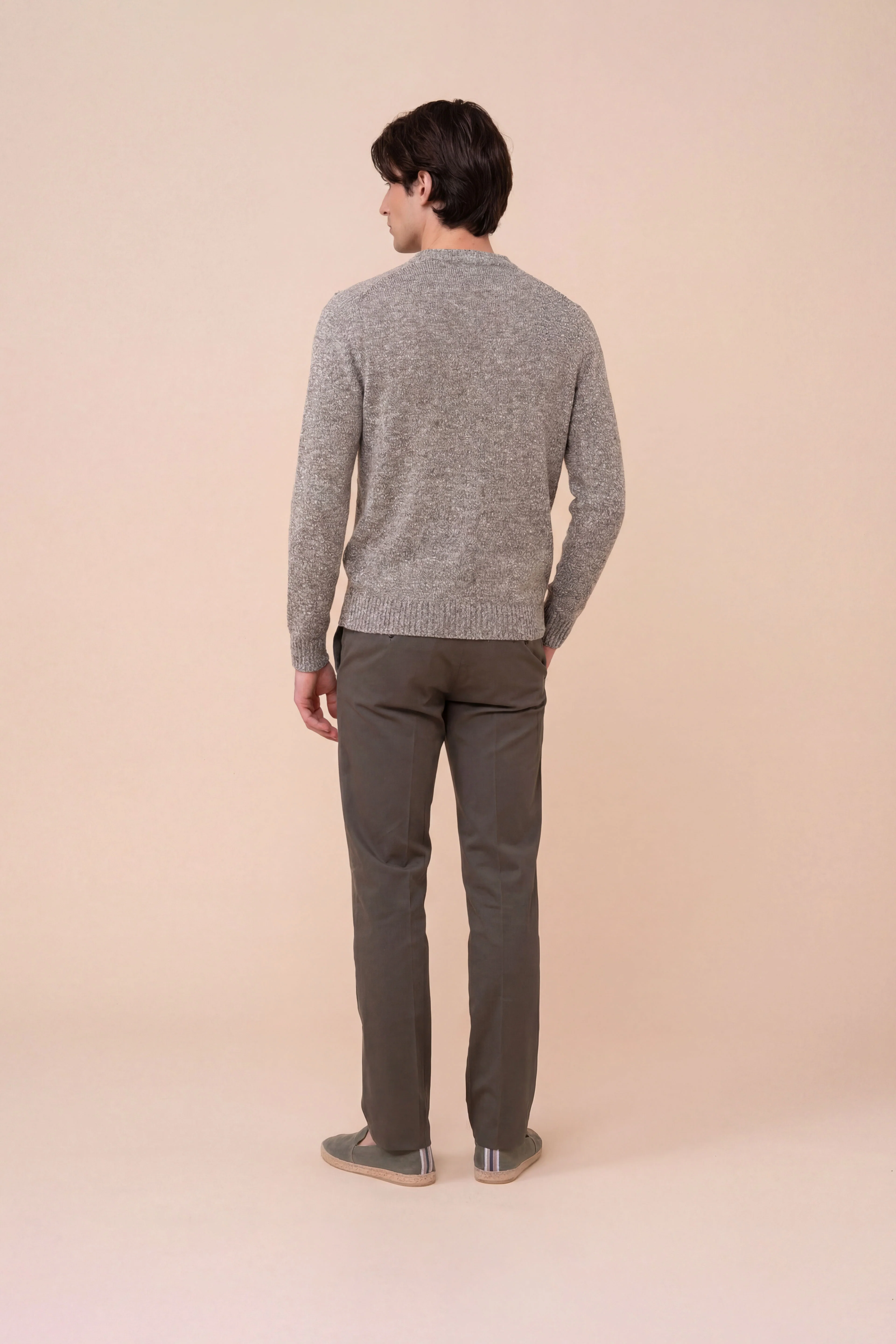 Argentina Linen Cotton and Silk Crewneck - Image 4