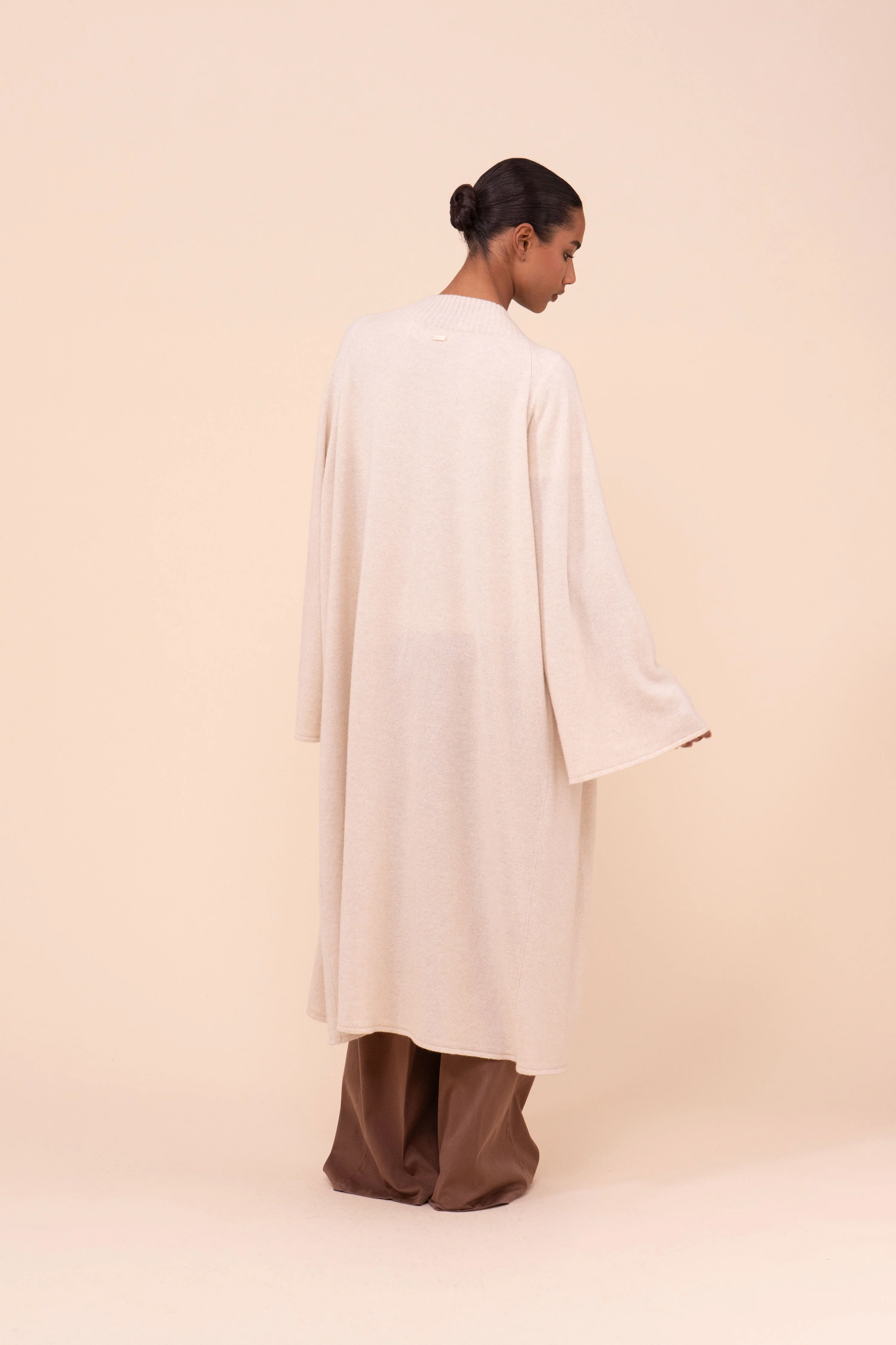 Modì Marble Cashmere and Linen Raglan Cardigan - Image 3