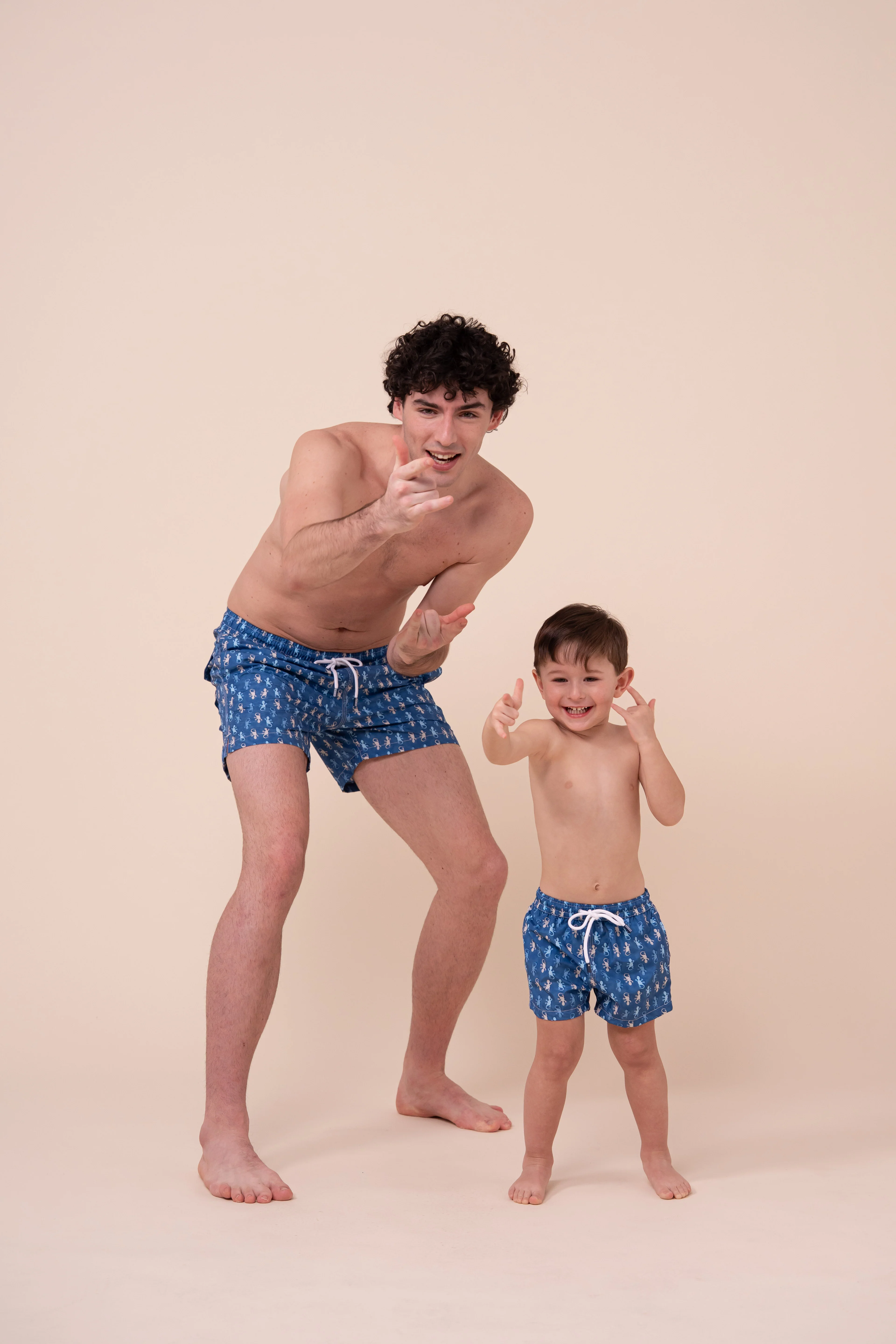 Madeira Kid Swim Trunks - 10-12 years - Gecko Pattern - Image 3