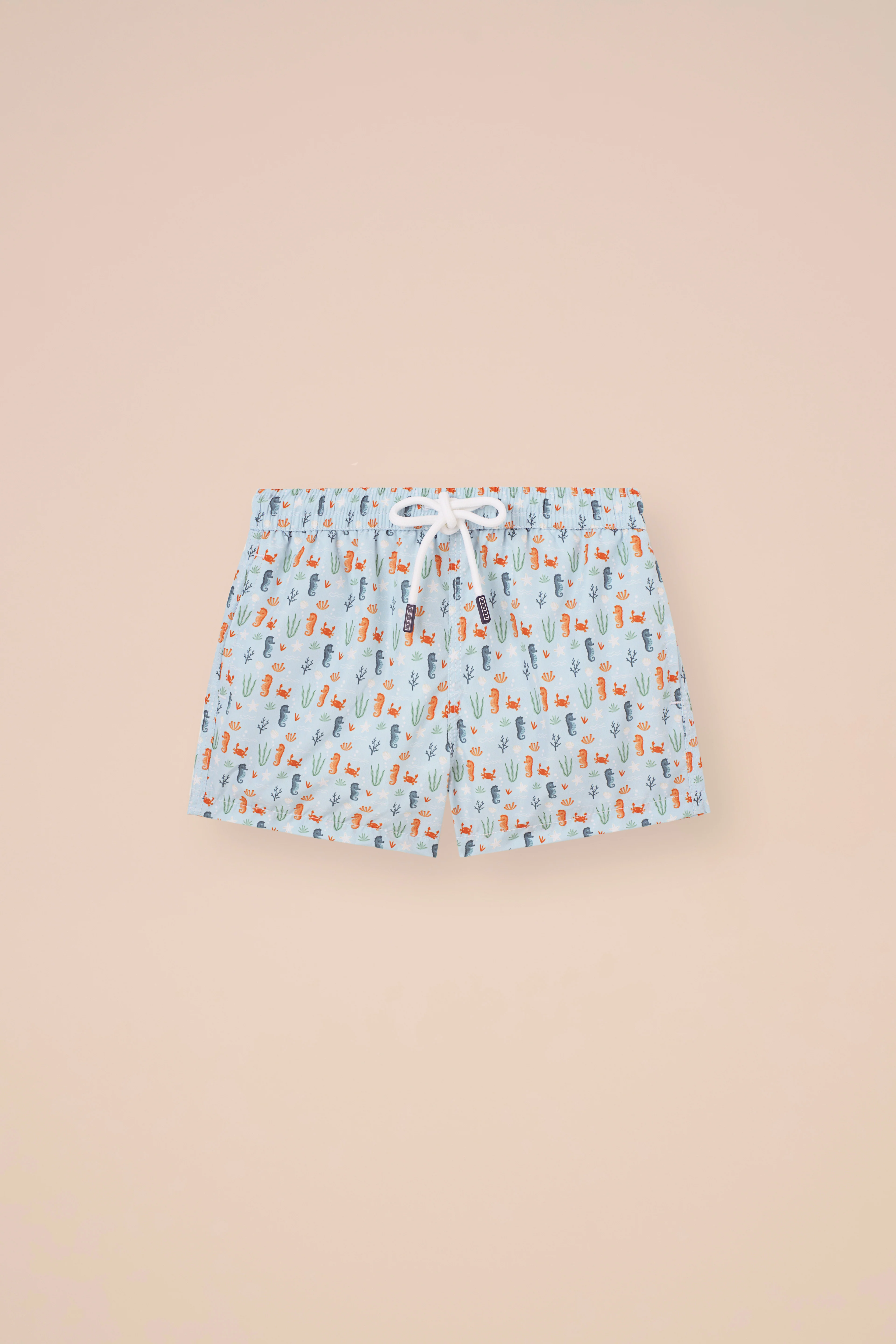 Madeira Kid Swim Trunks - 10-12 years - Seahorse Pattern - Image 4