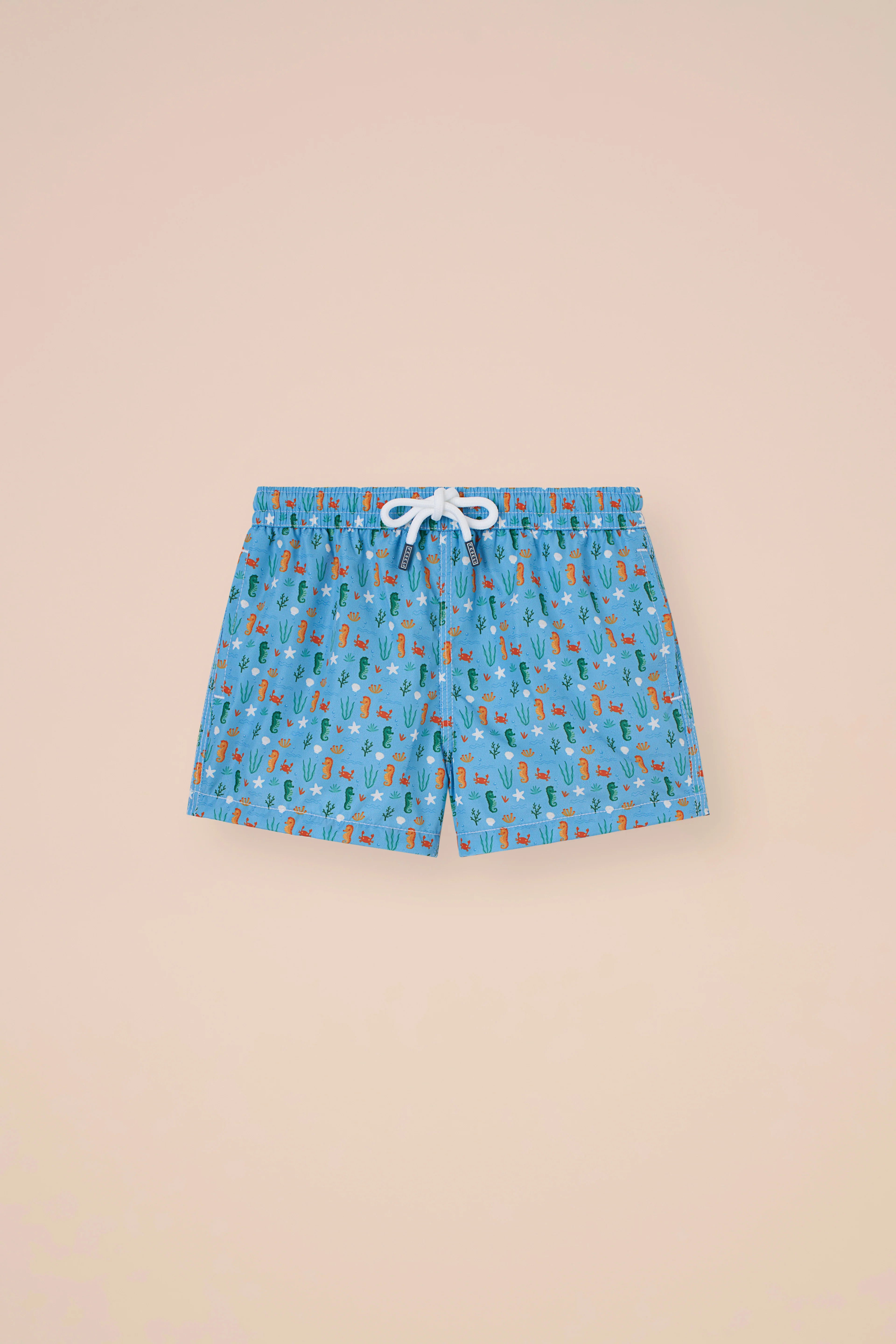 Madeira Kid Swim Trunks - 10-12 years - Seahorse Pattern - Image 5