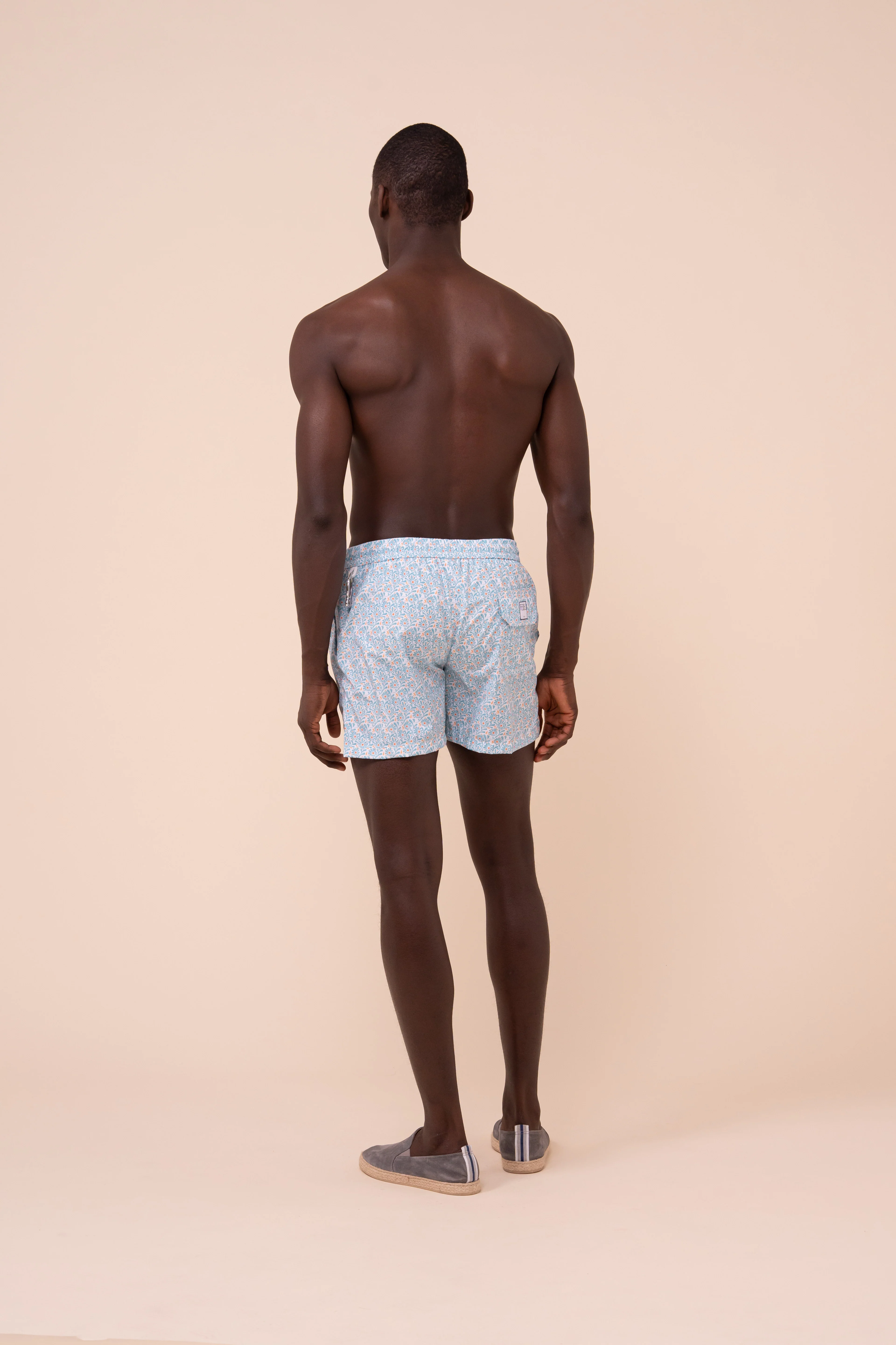Madeira - The Sustainable Swim Trunks - Dahlia Pattern - Image 3