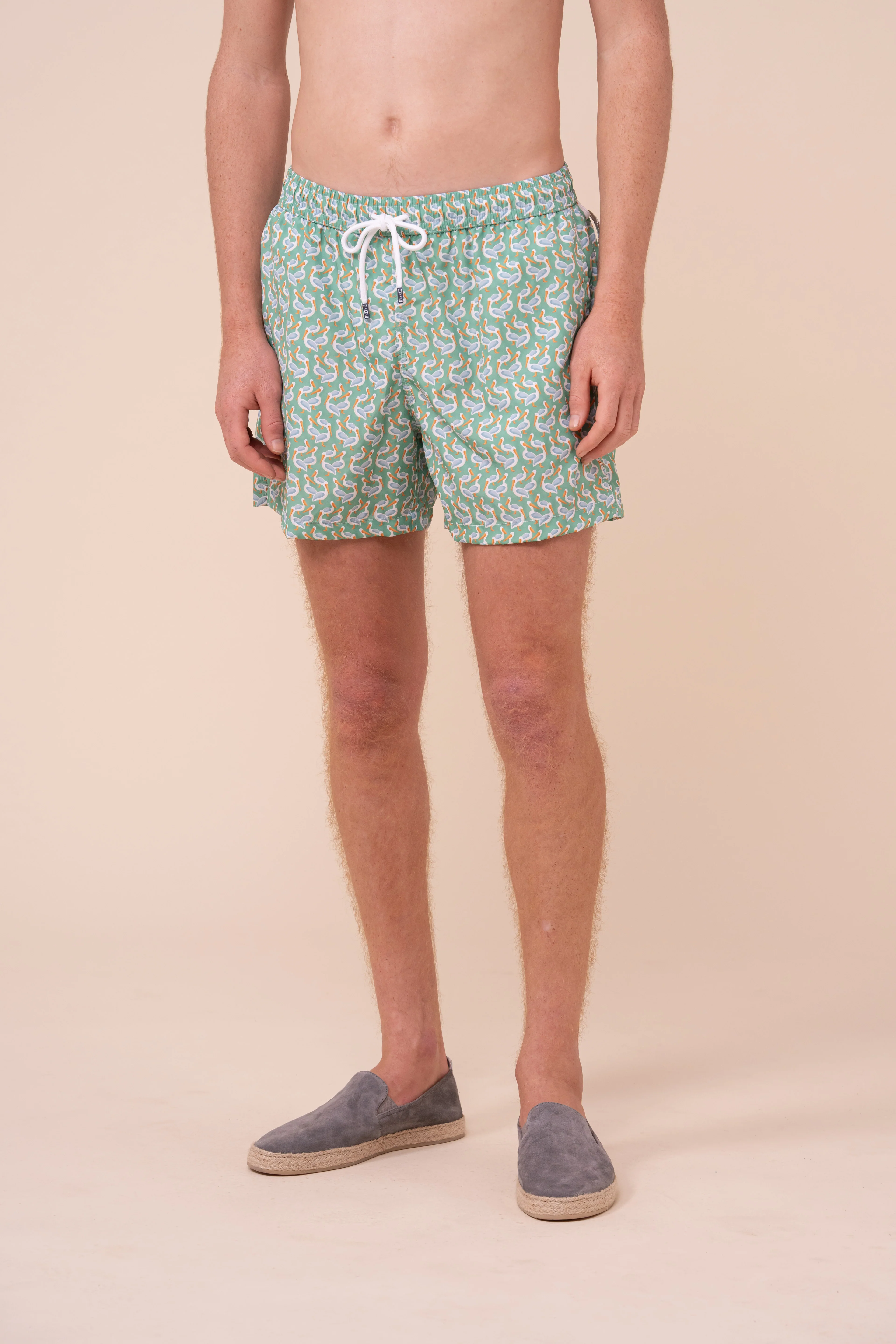 Madeira - The Sustainable Swim Trunks - Pelican Pattern - Image 2