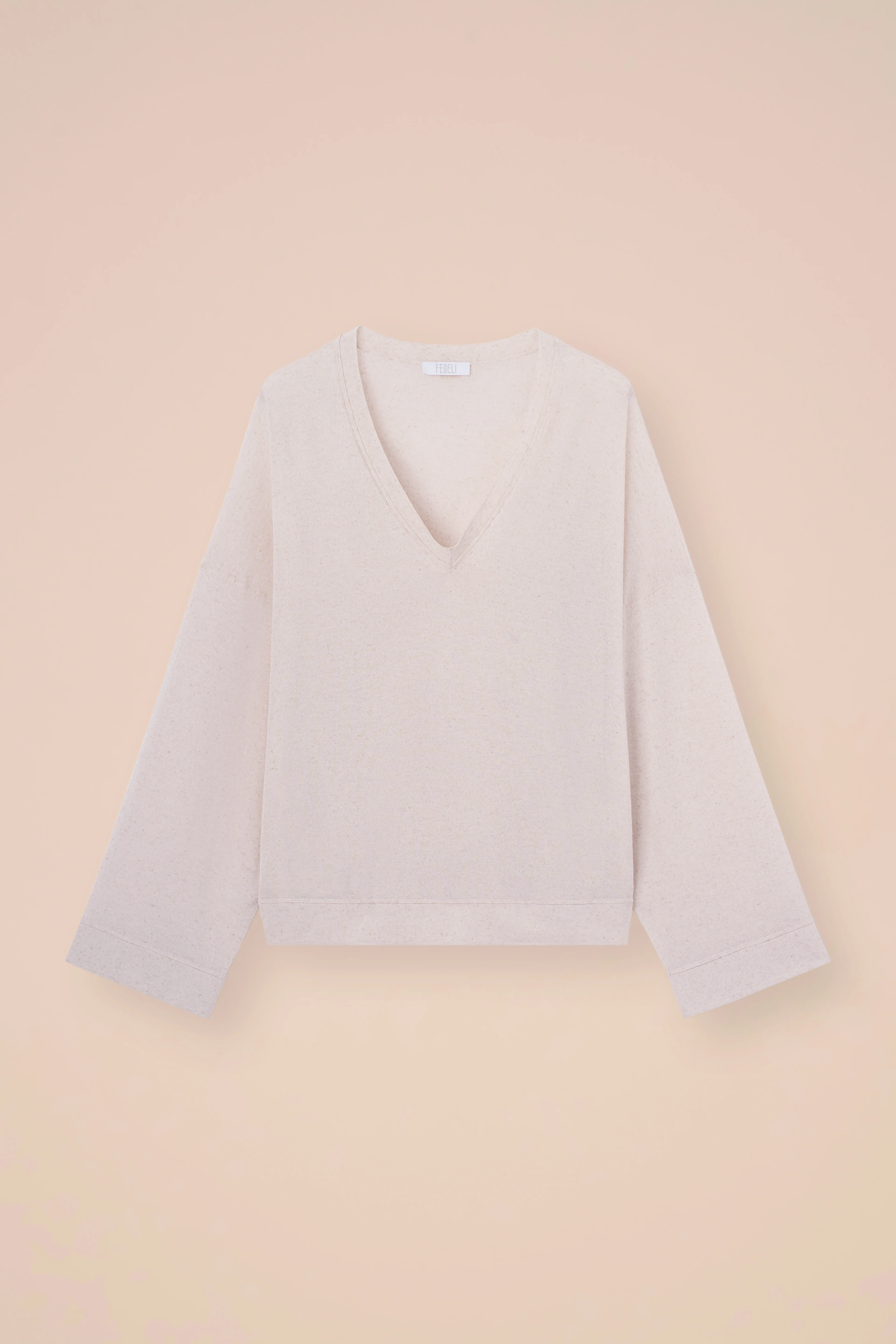 Miranda Viscose and Linen Blend V-neck - Image 5