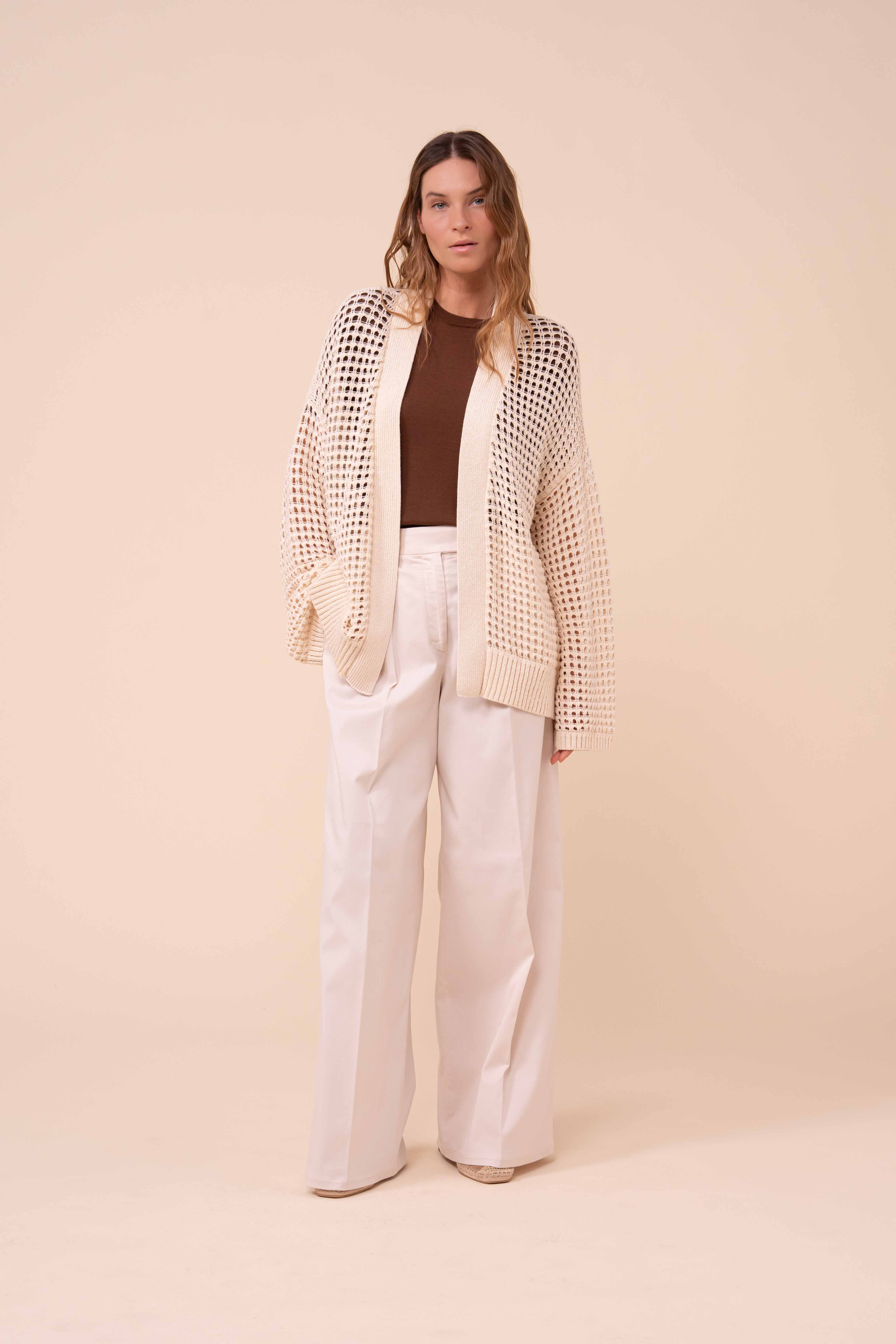 Munari Papiro Cotton Kimono Cardigan - Image 2