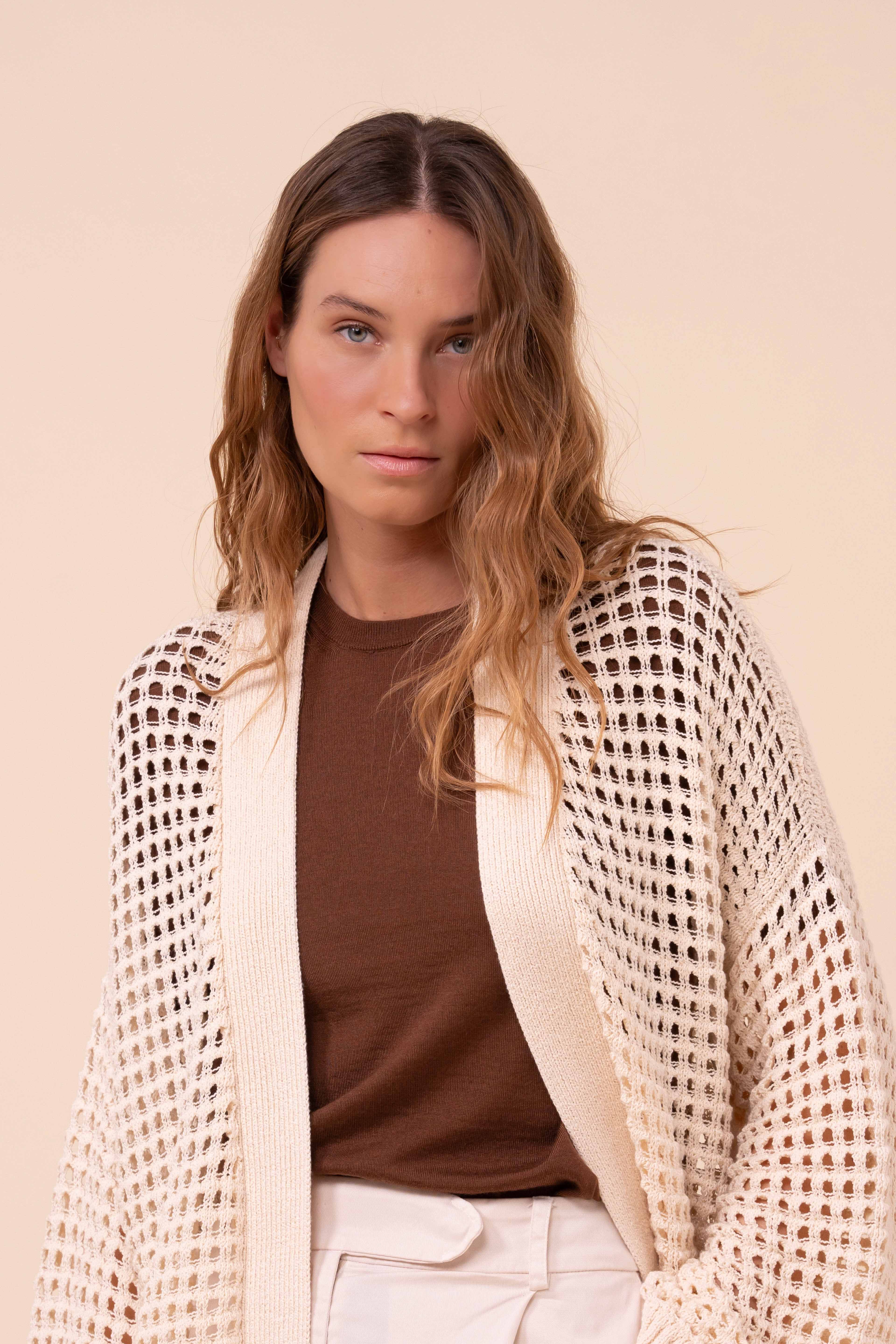 Munari Papiro Cotton Kimono Cardigan - Image 4