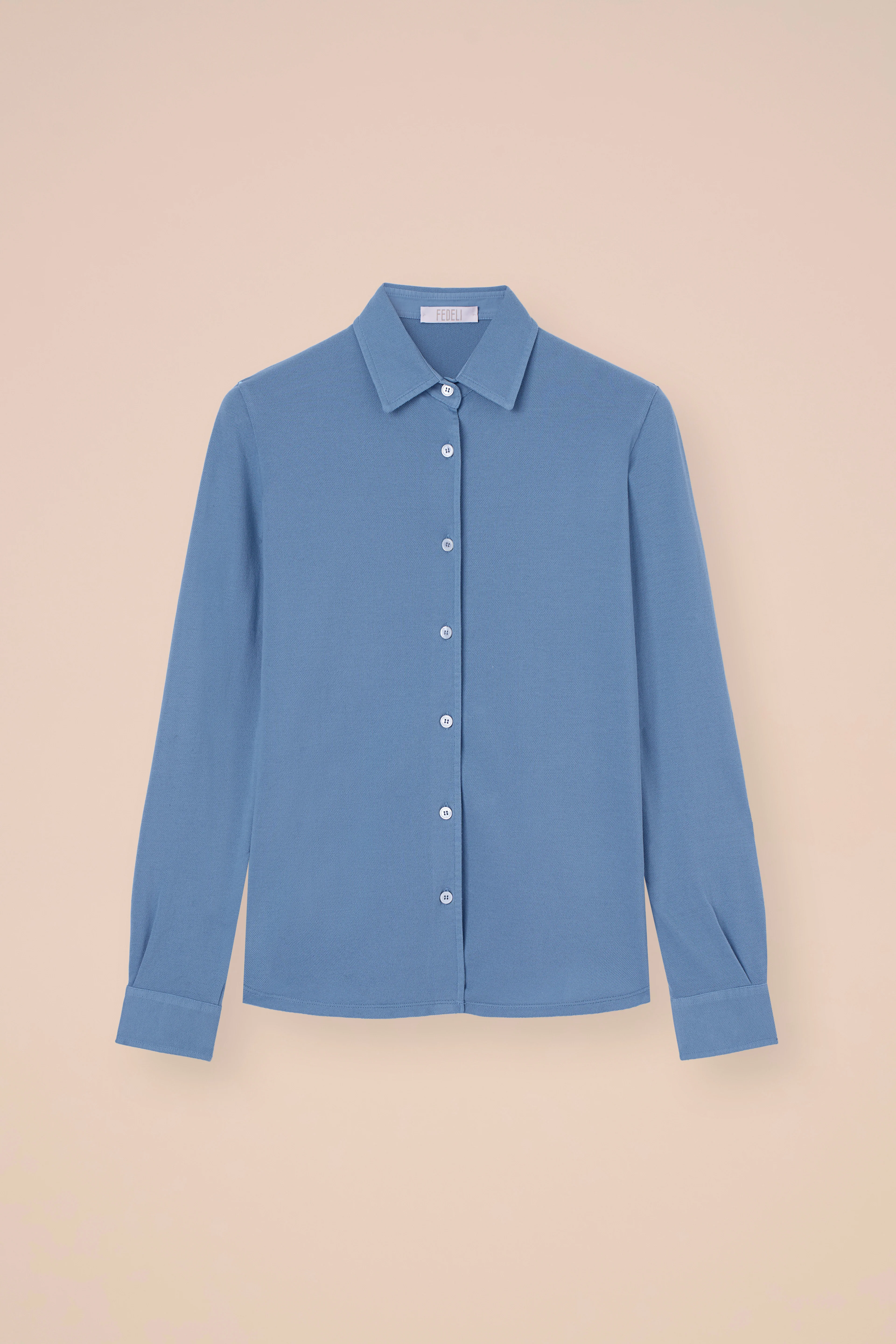 New Fenice Piquet Cotton Shirt - Image 5