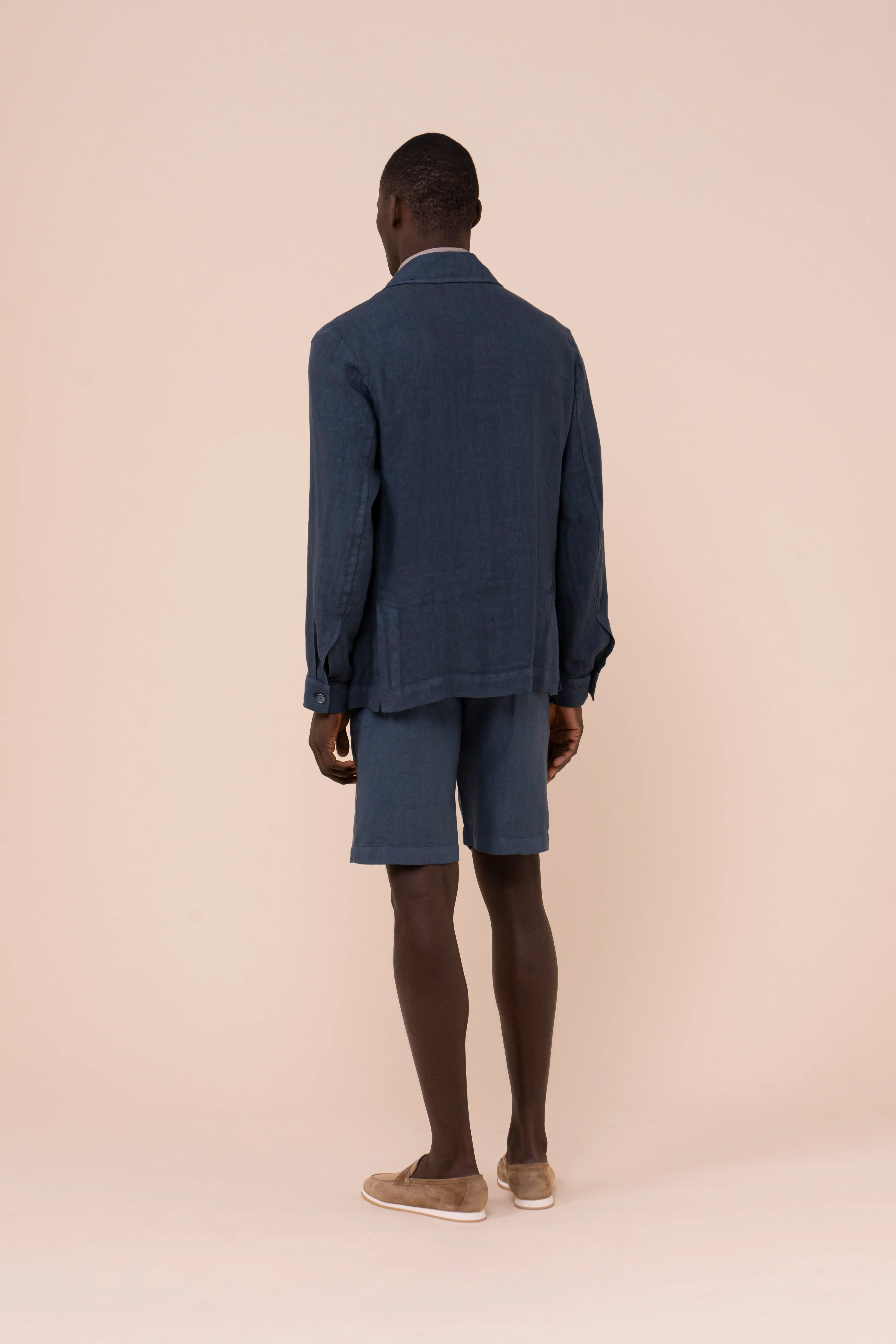 Oxford Linen Shirt Jacket - Image 3