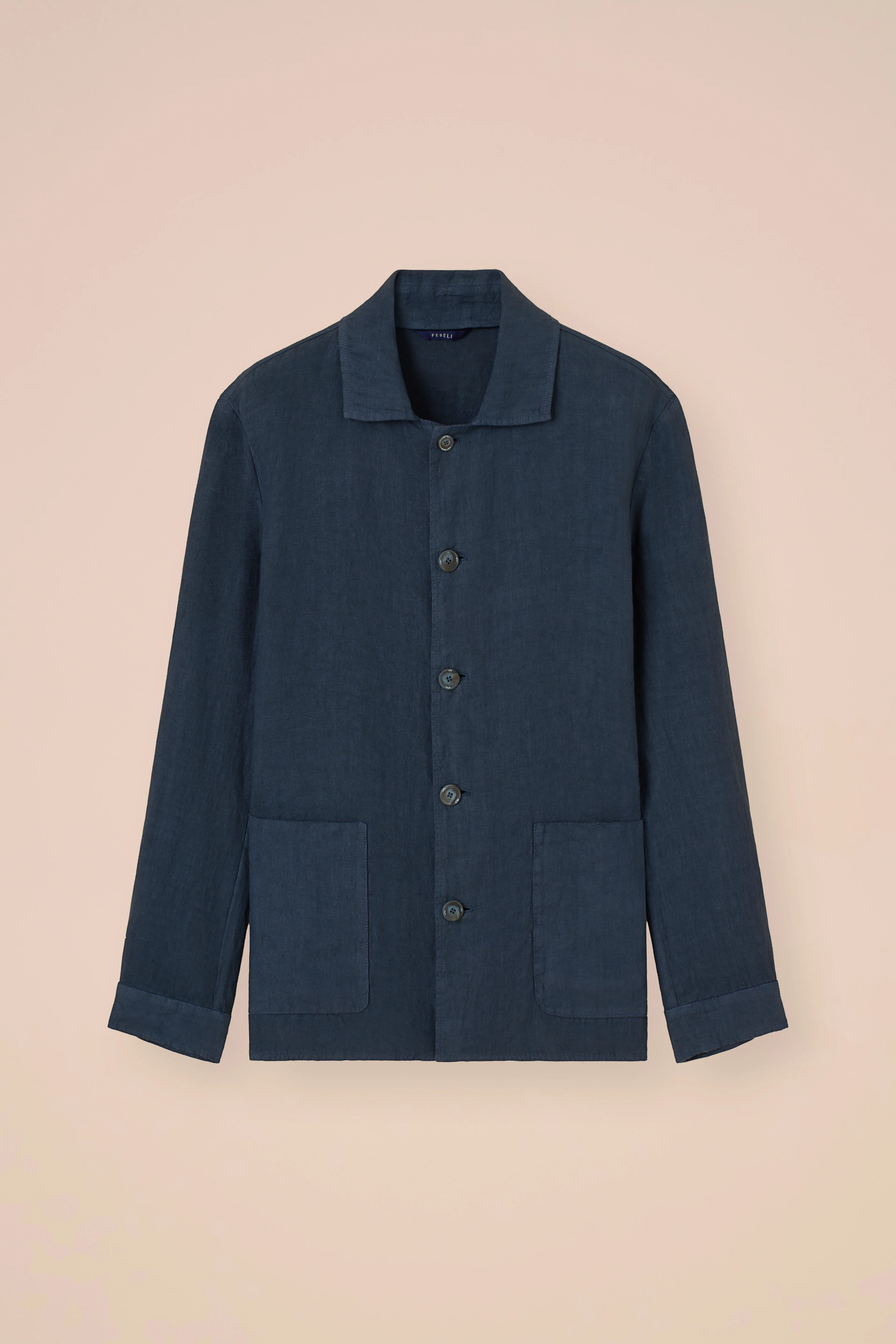 Oxford Linen Shirt Jacket - Image 5