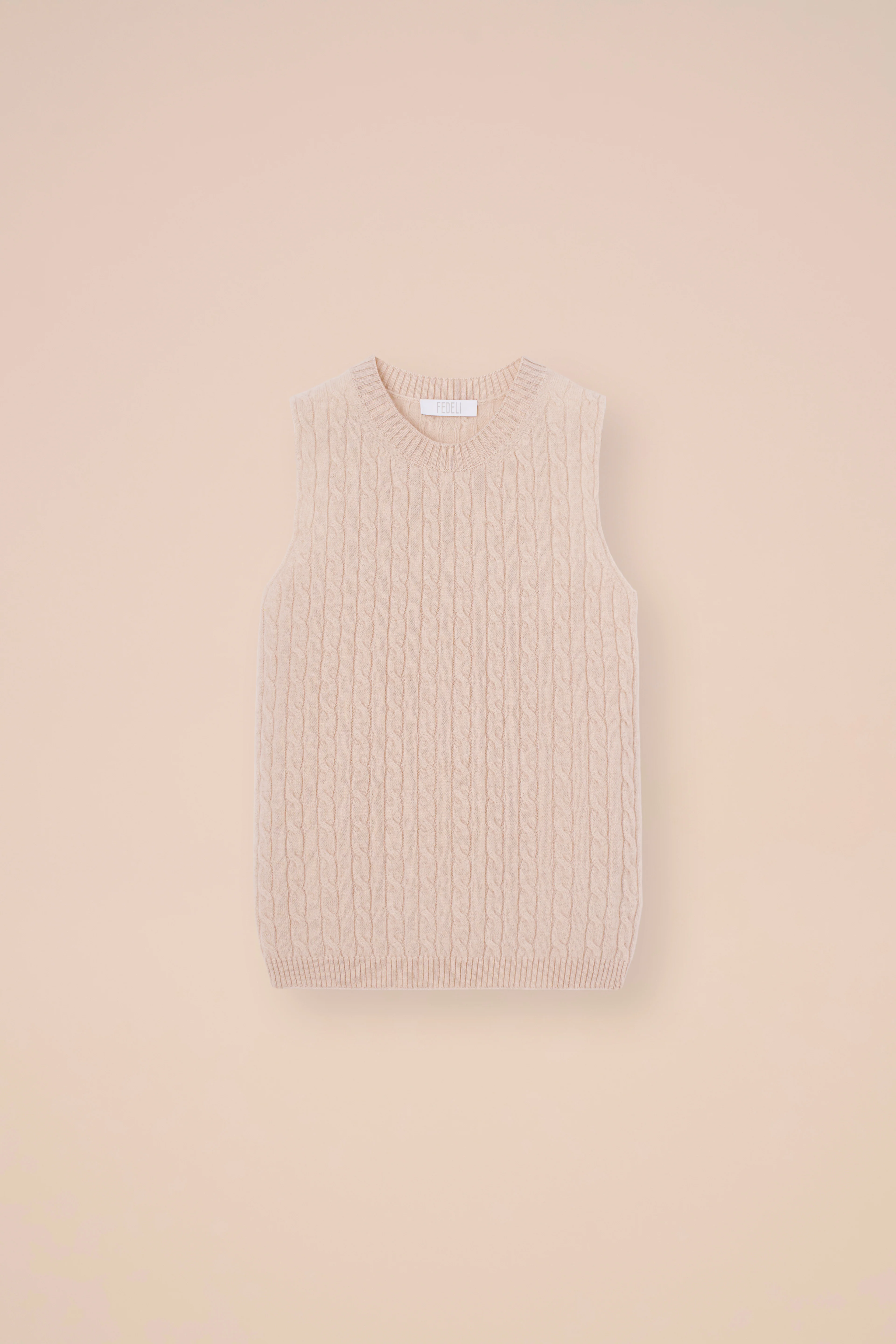 Pac Persia Cashmere Cable Sleeveless Top - Image 6