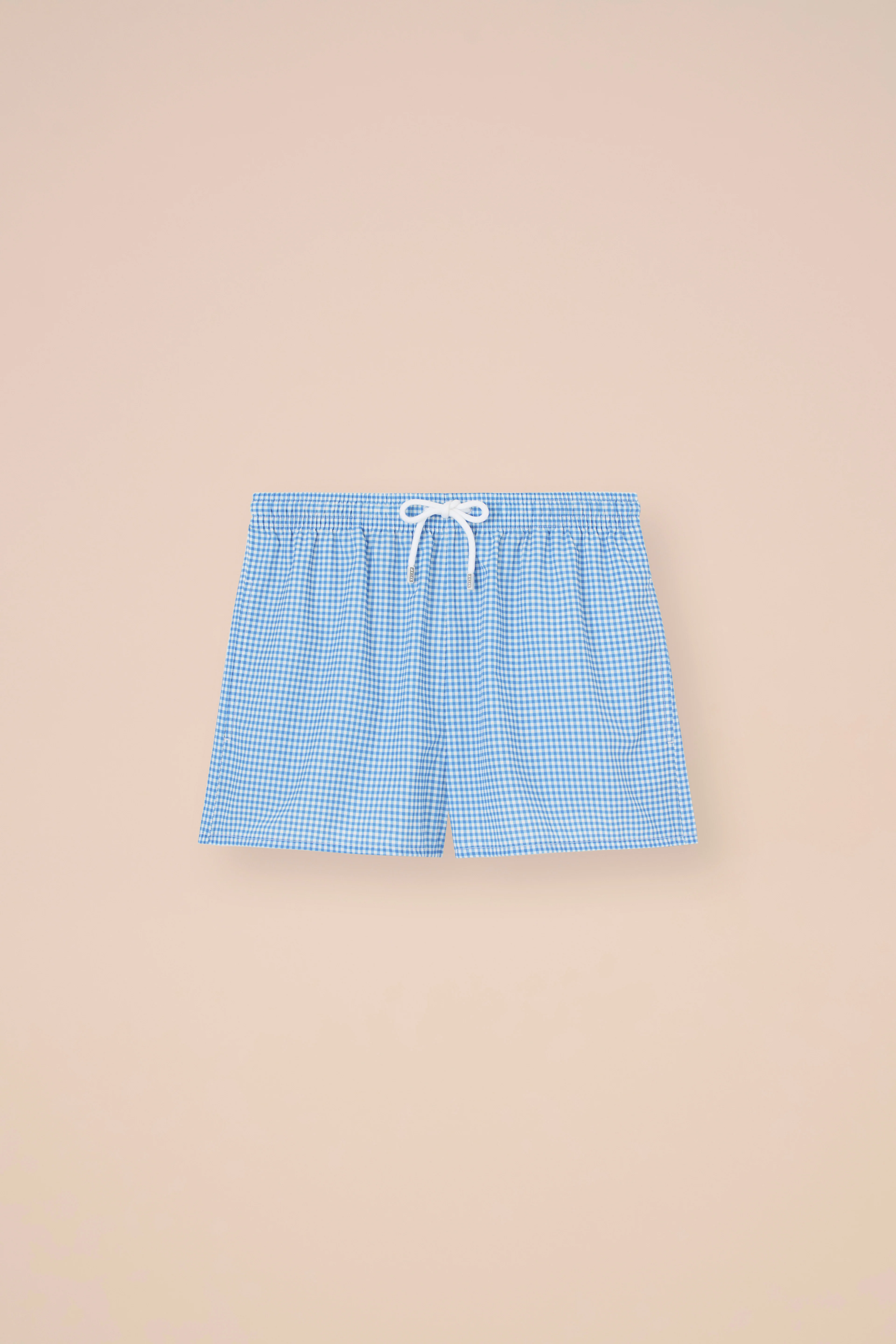 Panarea Seersucker Bermuda Shorts - Gingham Pattern - Image 5