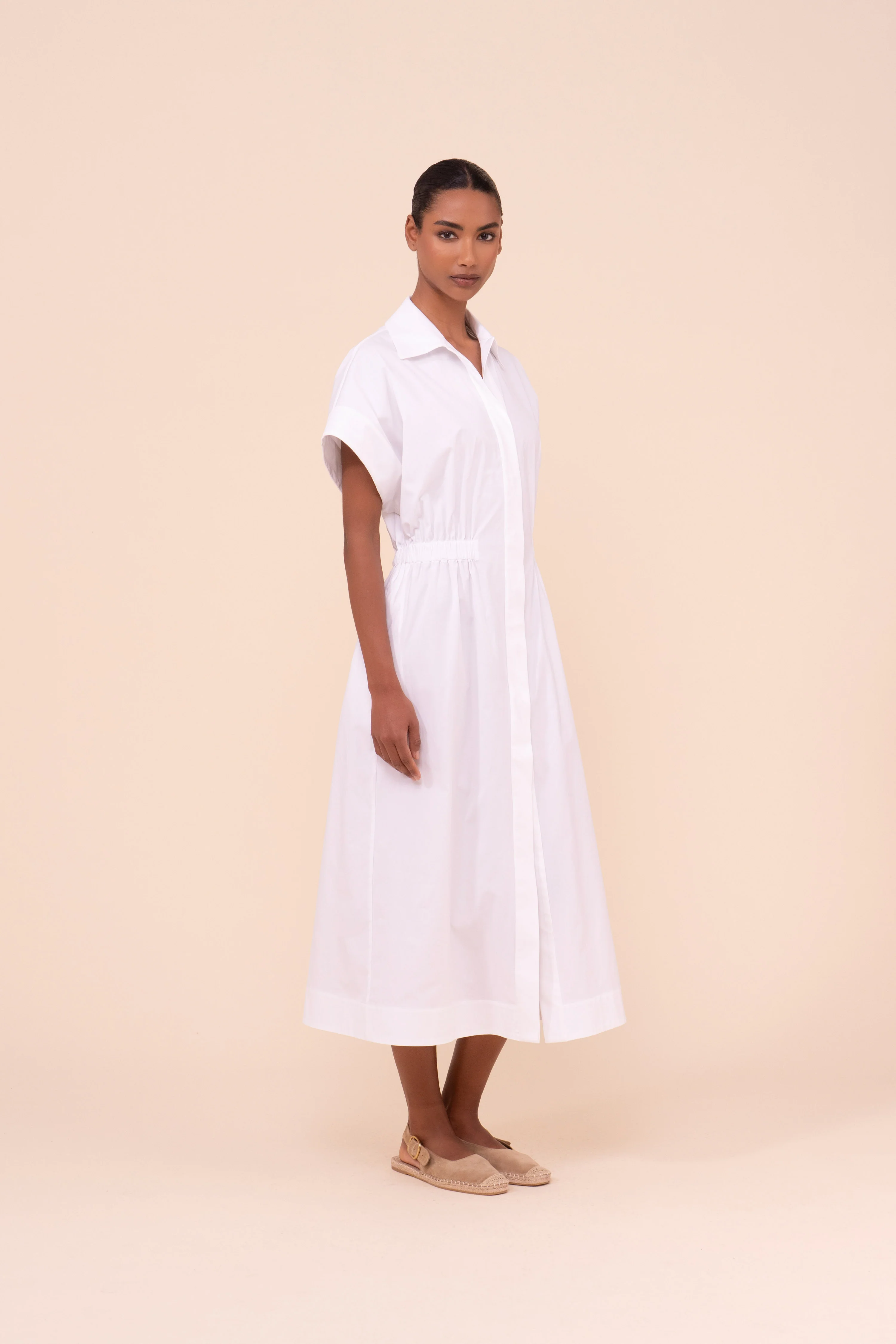 Soler  Cotton Poplin Long Dress