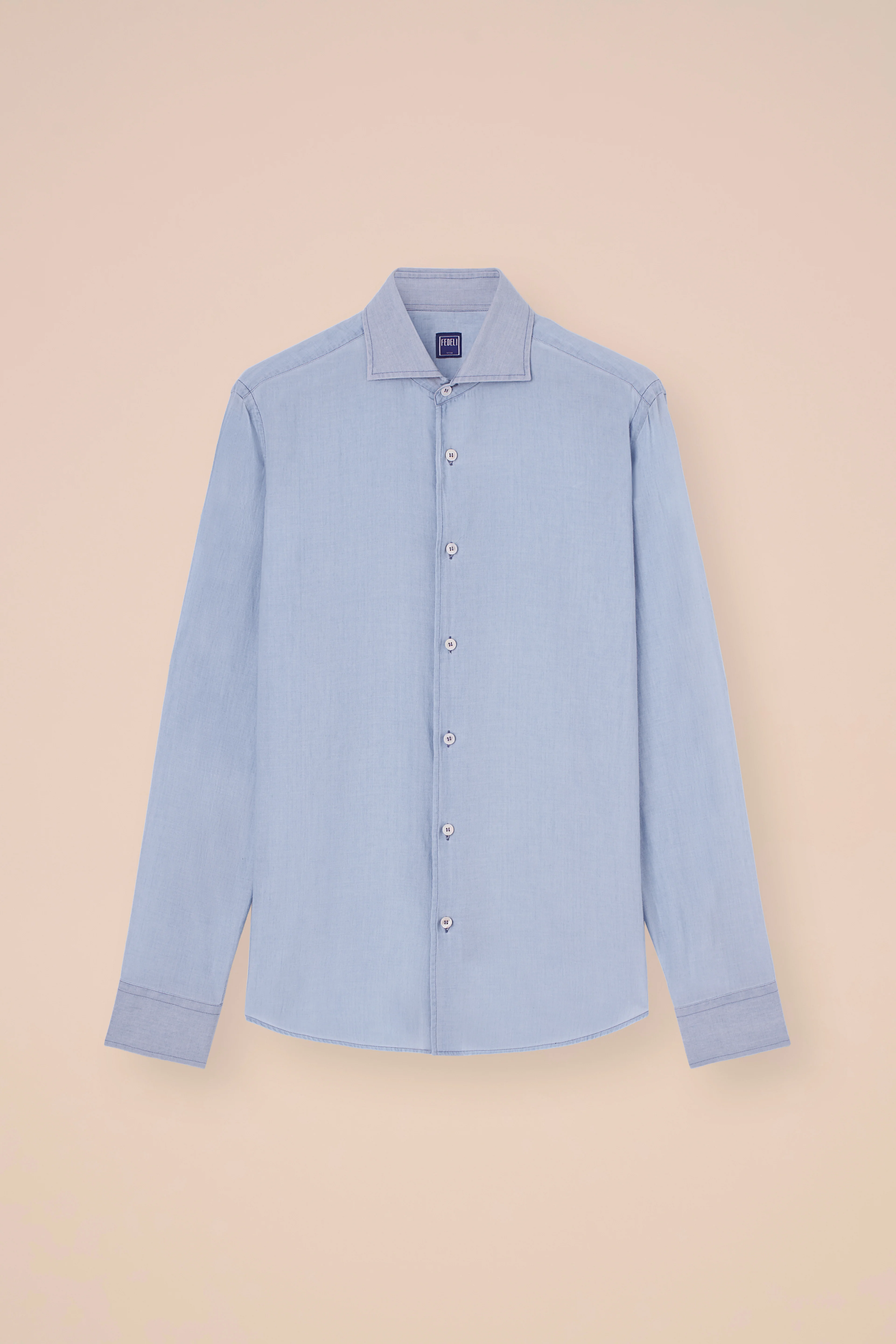 Sean Denim Light Cotton Shirt - Image 5