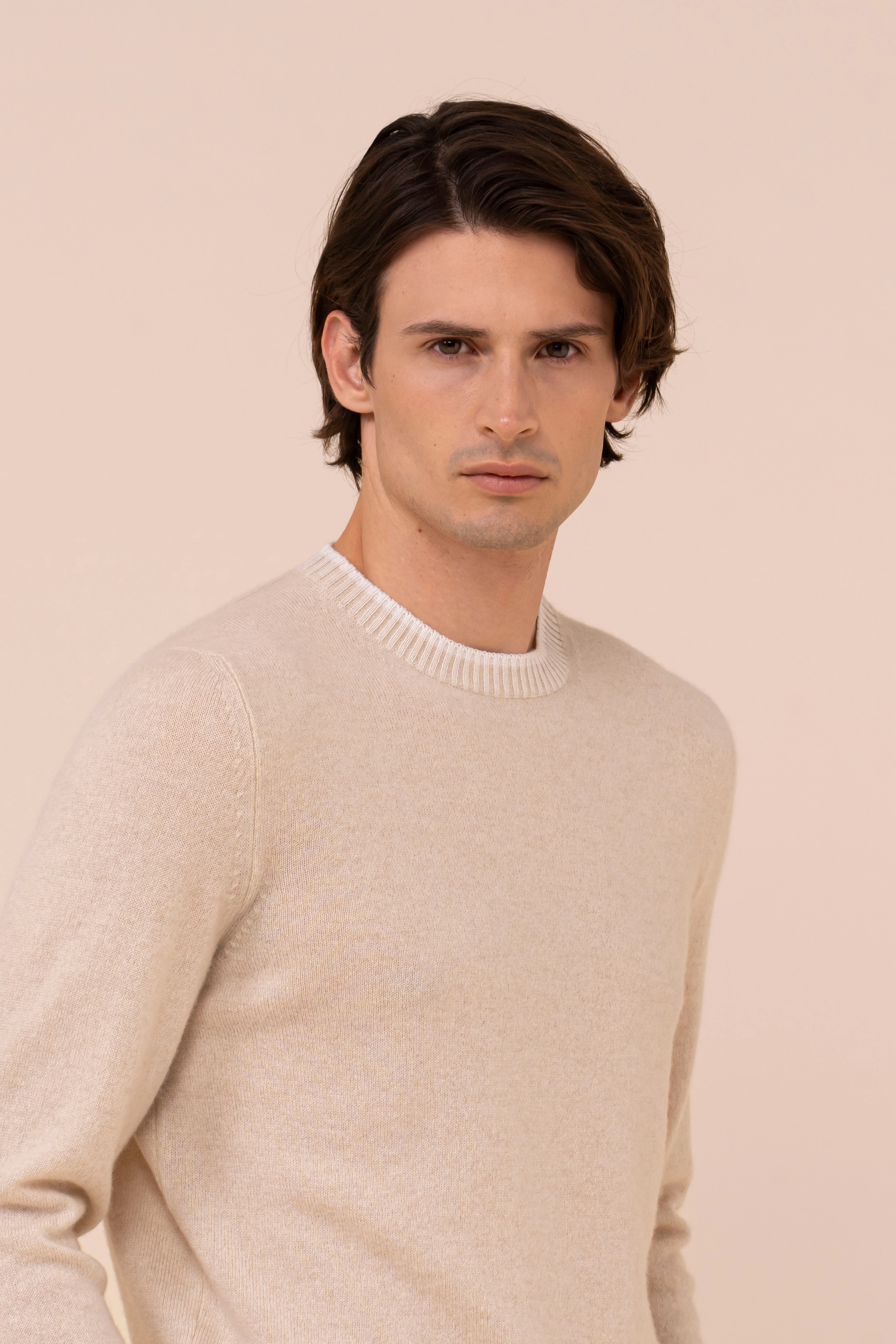 Argentina Van Cashmere Spring Crewneck - Bicolor - Image 4