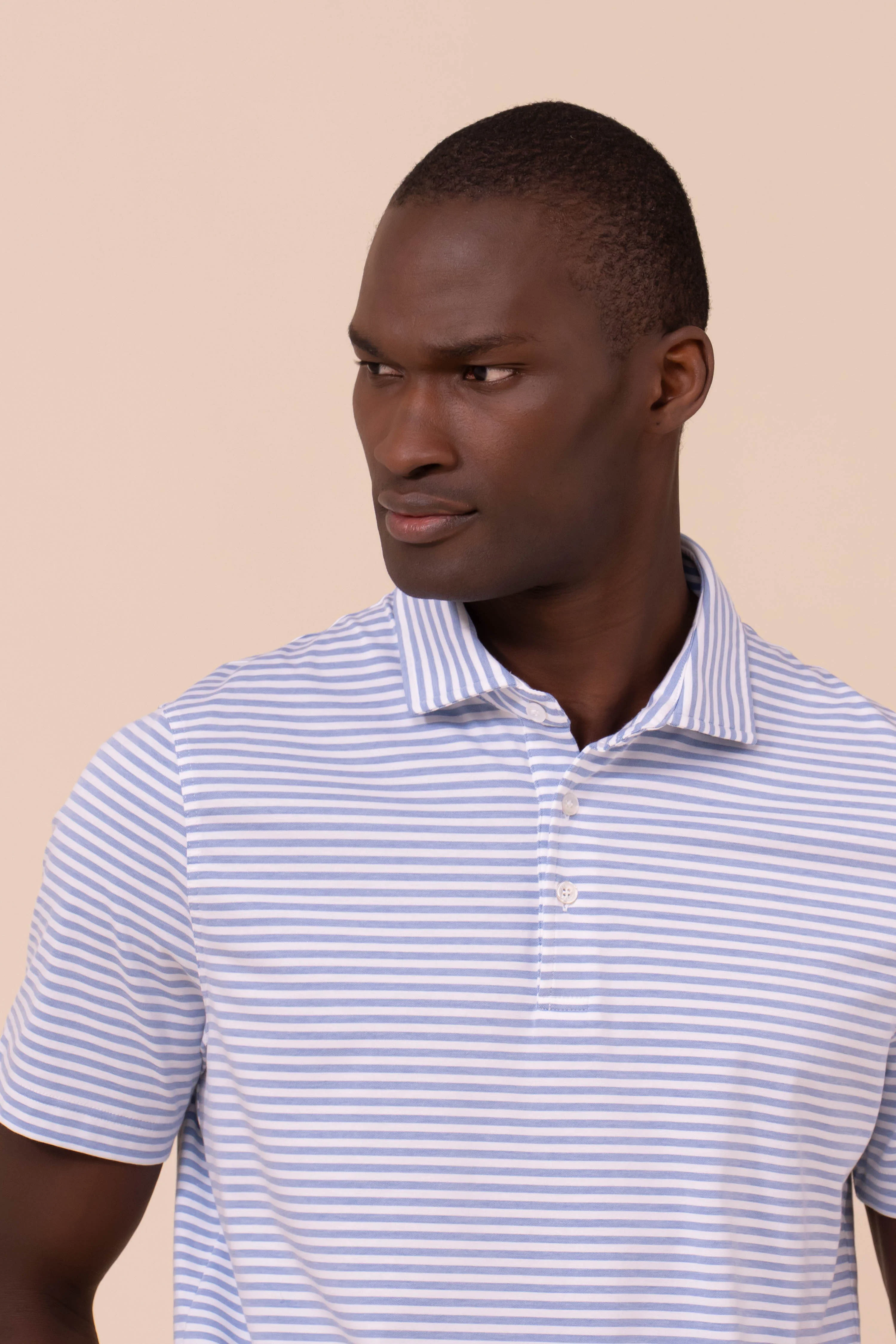 Zero Techno Jersey Striped Polo - Image 4